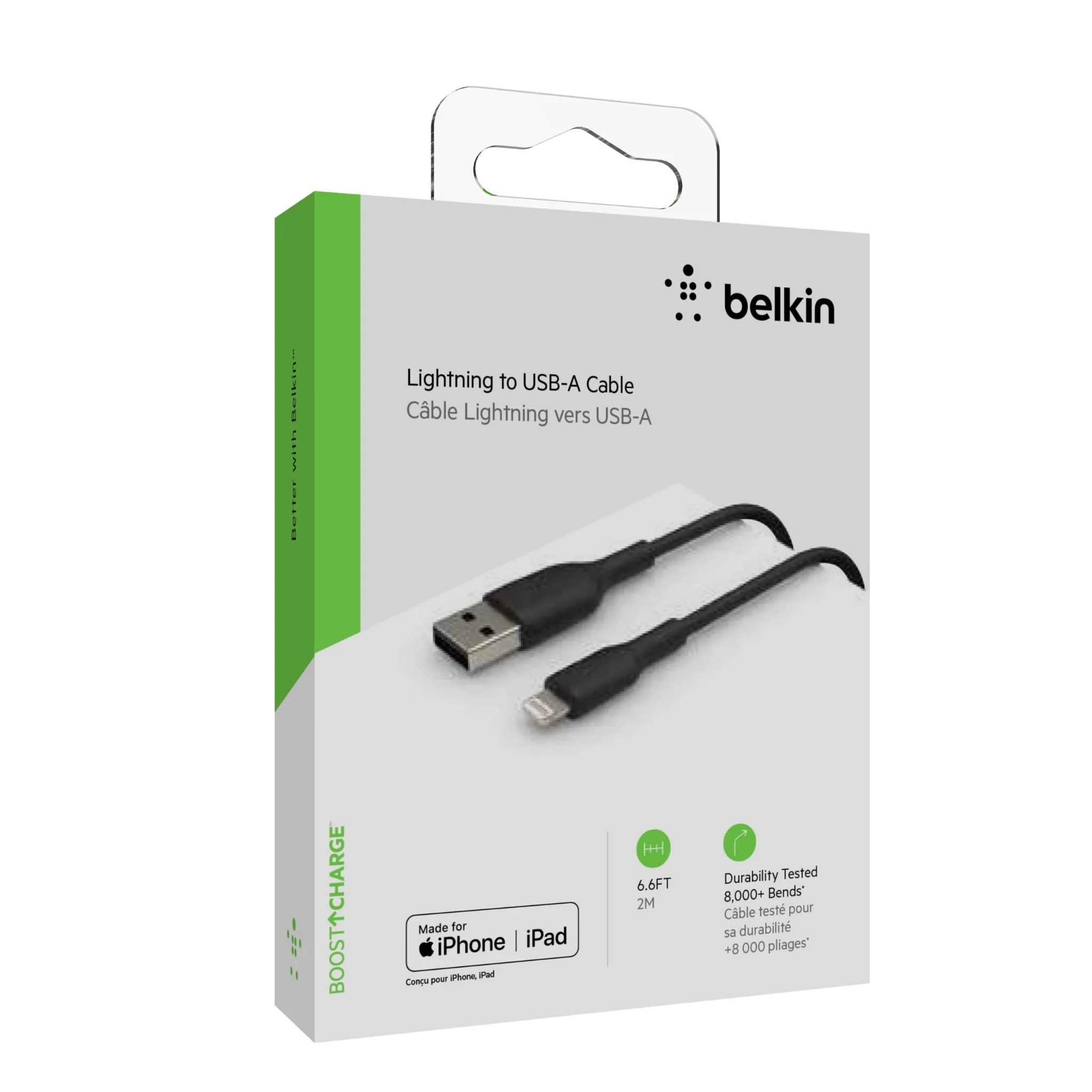 Belkin BoostUP Charge Lightning to USB-A 2m Cable (Black) - Image 7