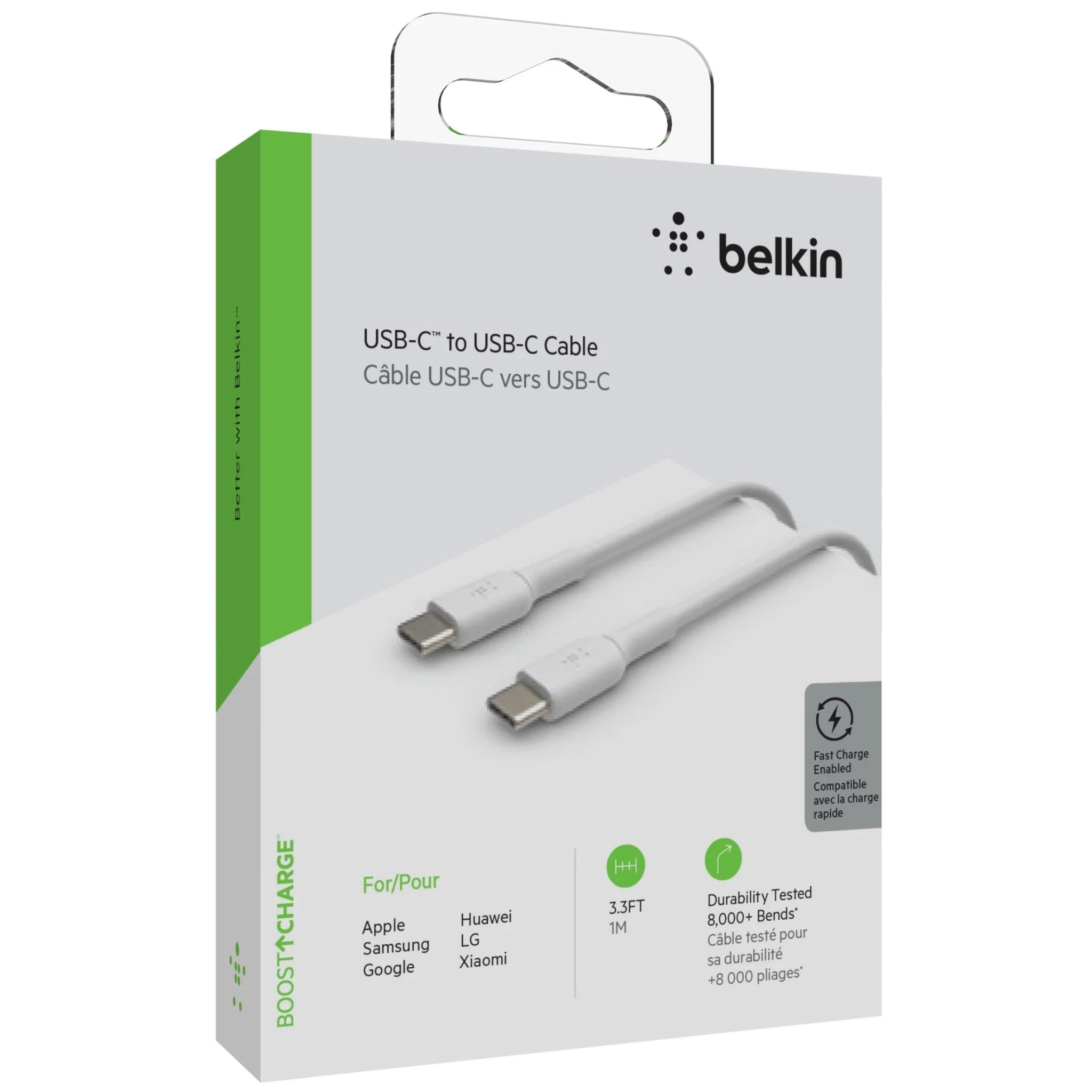 Belkin BoostUP CHARGE USB-C to USB-C 1m Cable (White) - Image 6