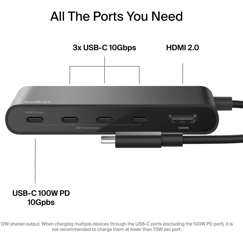 Belkin Connect USB-C 5-Port Hub with 4K HDMI - Image 3