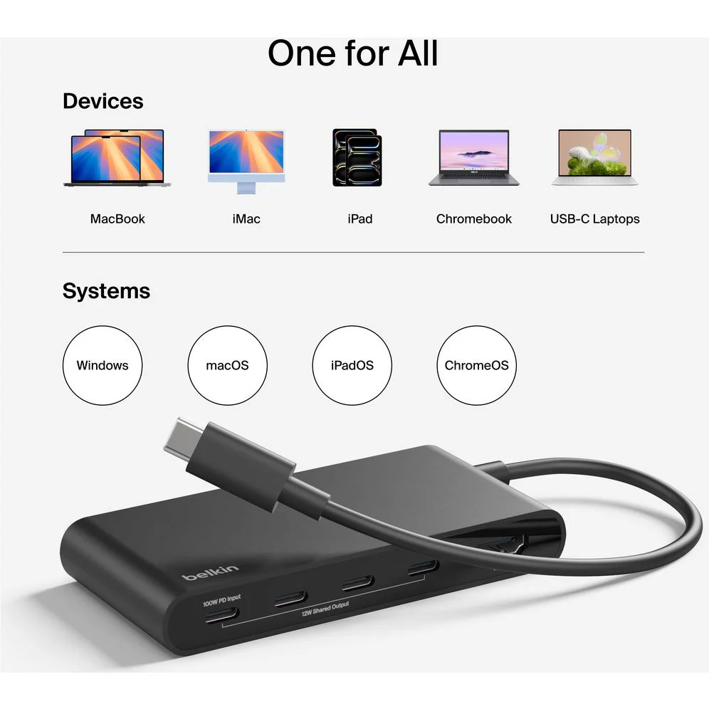 Belkin Connect USB-C 5-Port Hub with 4K HDMI - Image 7