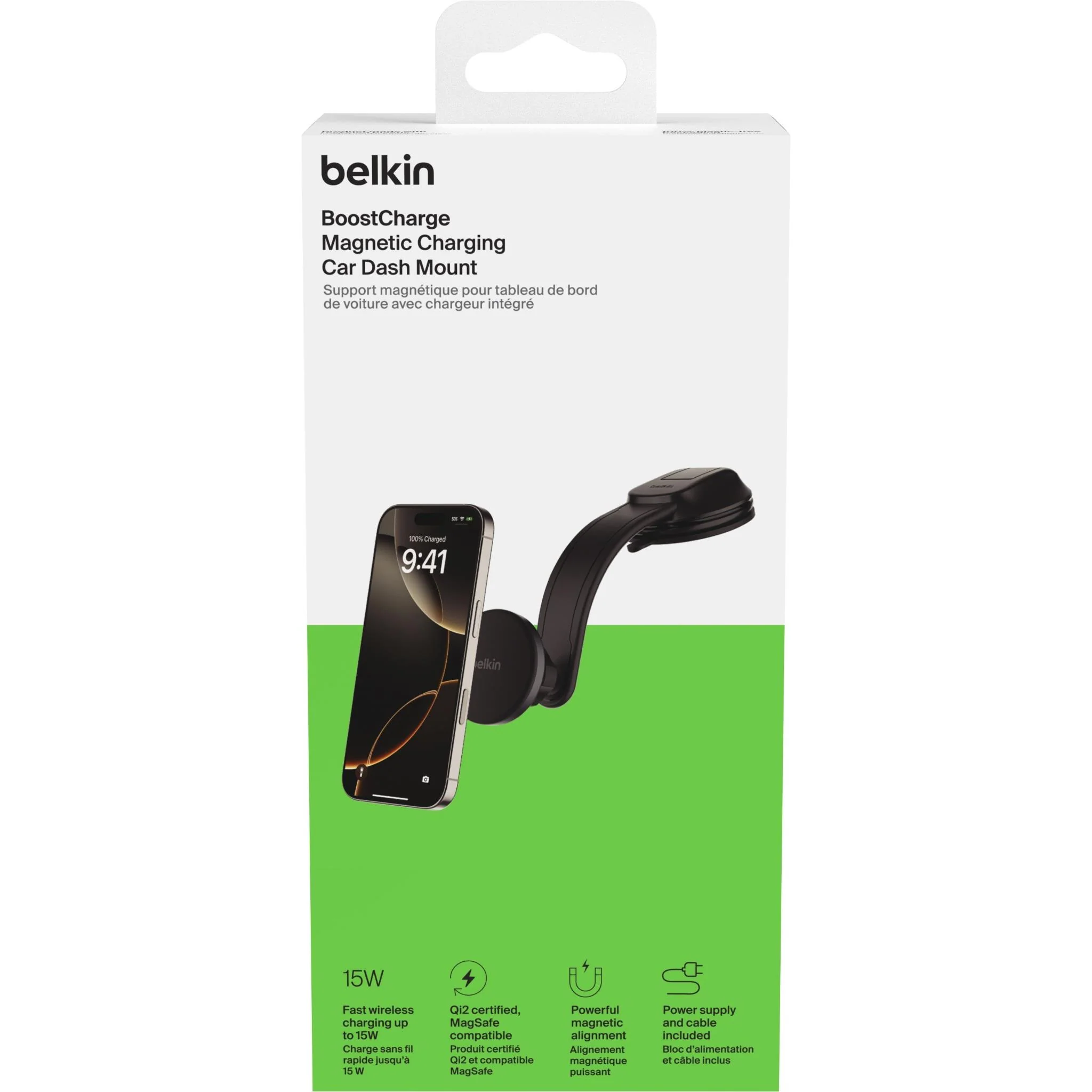 Belkin Qi2 15W Wireless In-Car Dash Mount Charger - Image 5