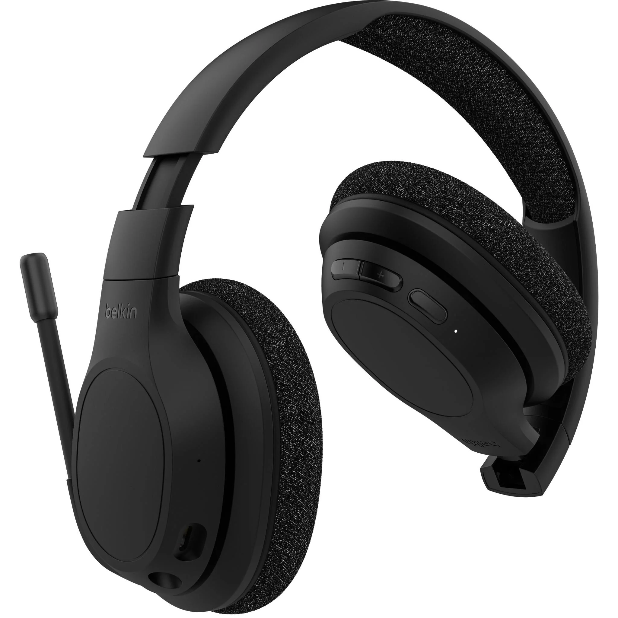 Belkin SoundForm Adapt Wireless Over-ear Headphones (Black) - Image 4