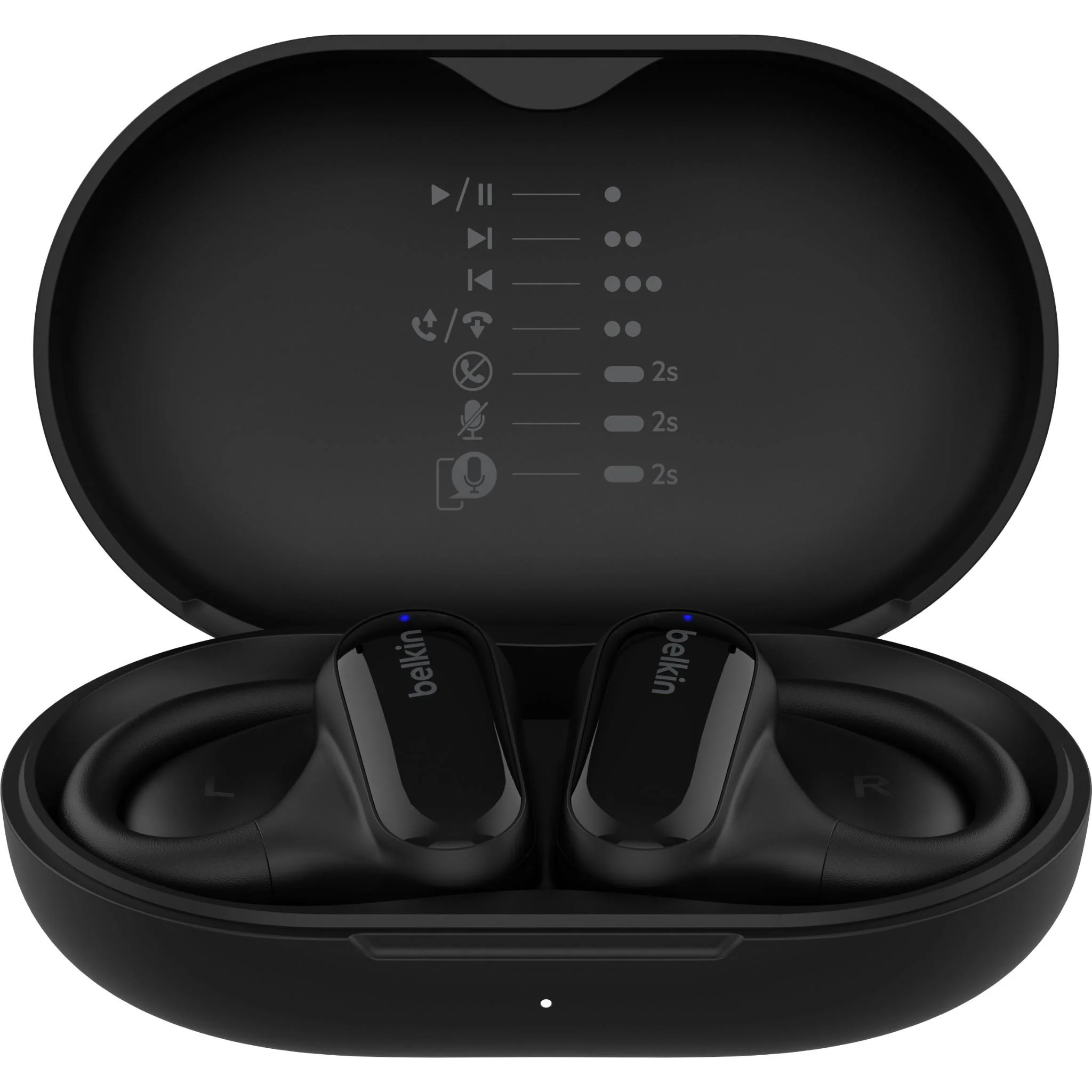 Belkin SoundForm ClearFit Open Ear True Wireless Headphones (Black) - Image 4