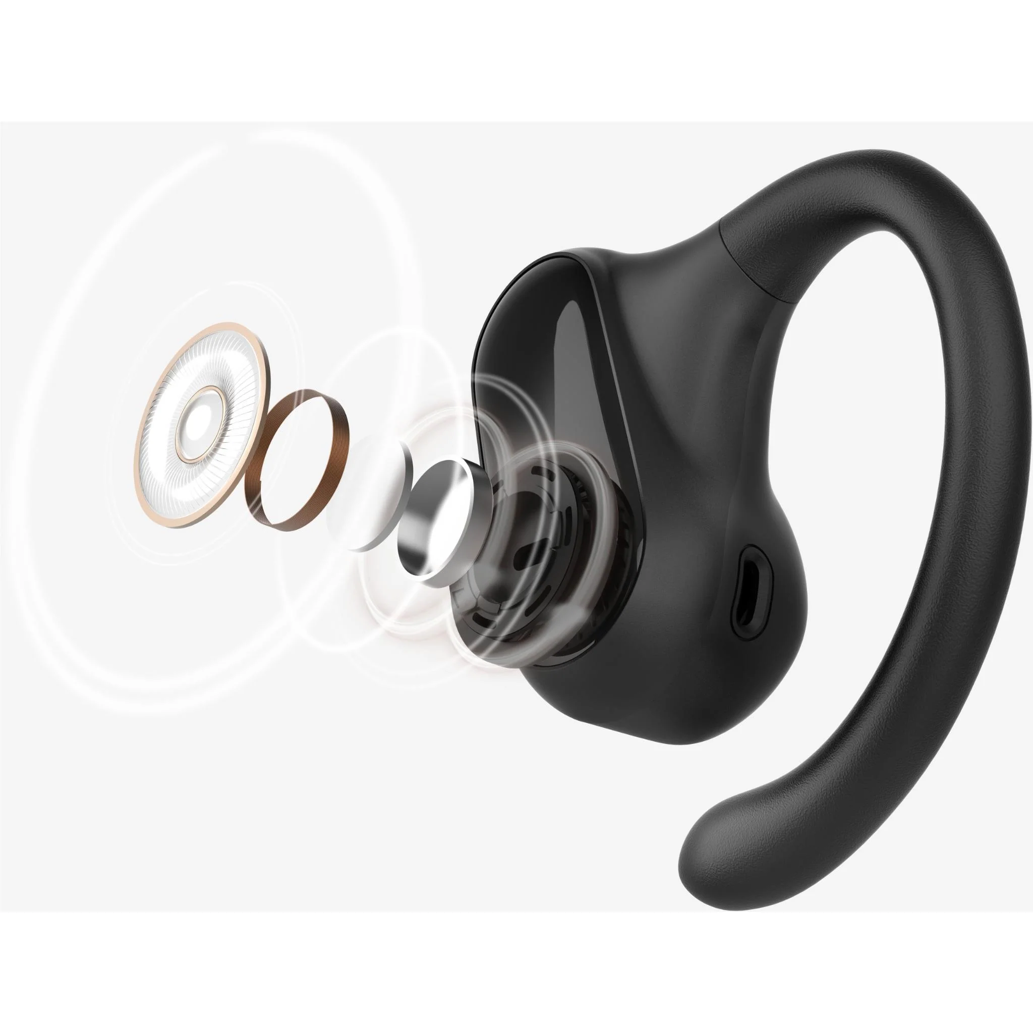 Belkin SoundForm ClearFit Open Ear True Wireless Headphones (Black) - Image 8