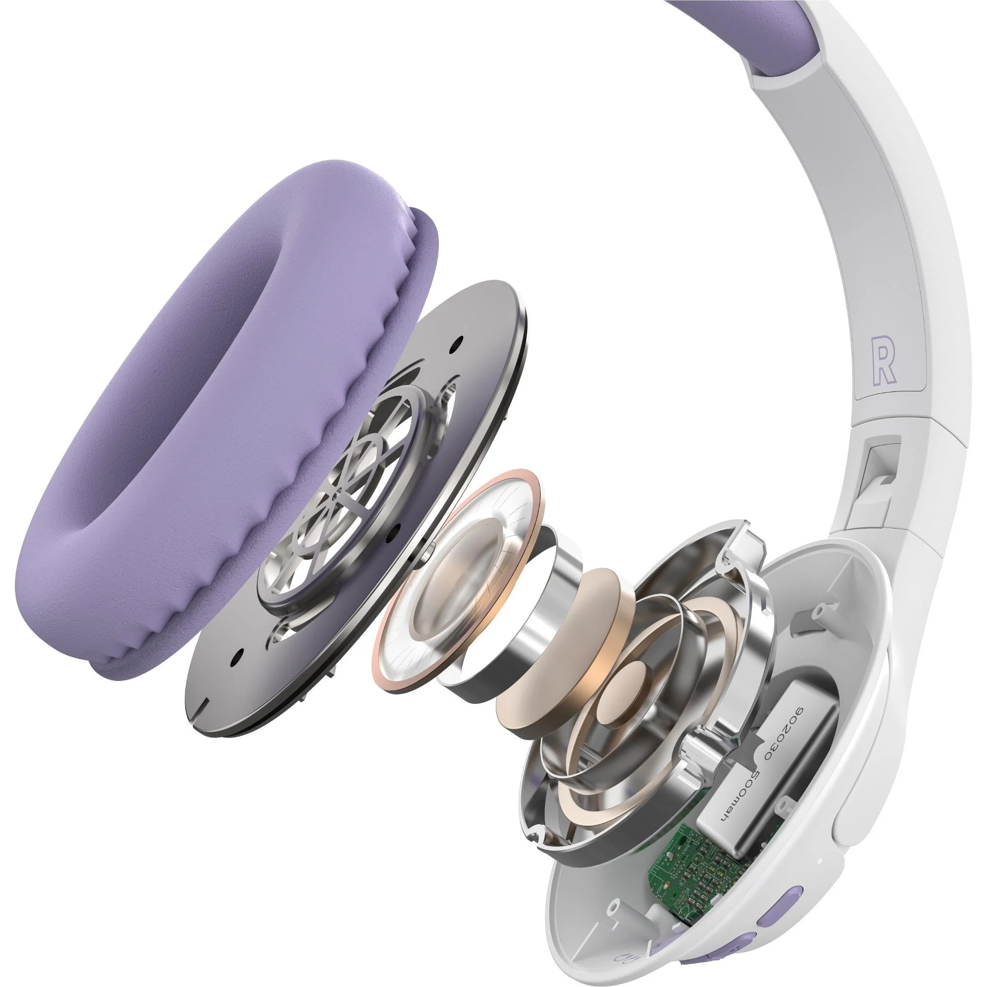 Belkin SoundForm Inspire Wireless Over-Ear Headset for Kids (Lavender) - Image 8