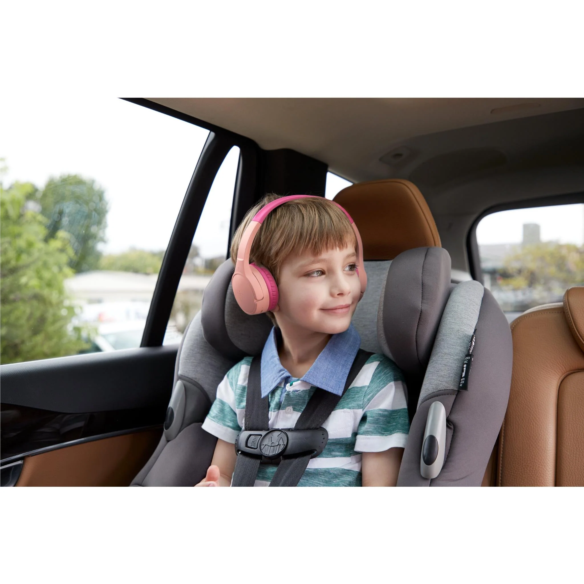 Belkin SoundForm Mini 2 Wireless On-Ear Kids Headphones (Pink) - Image 4