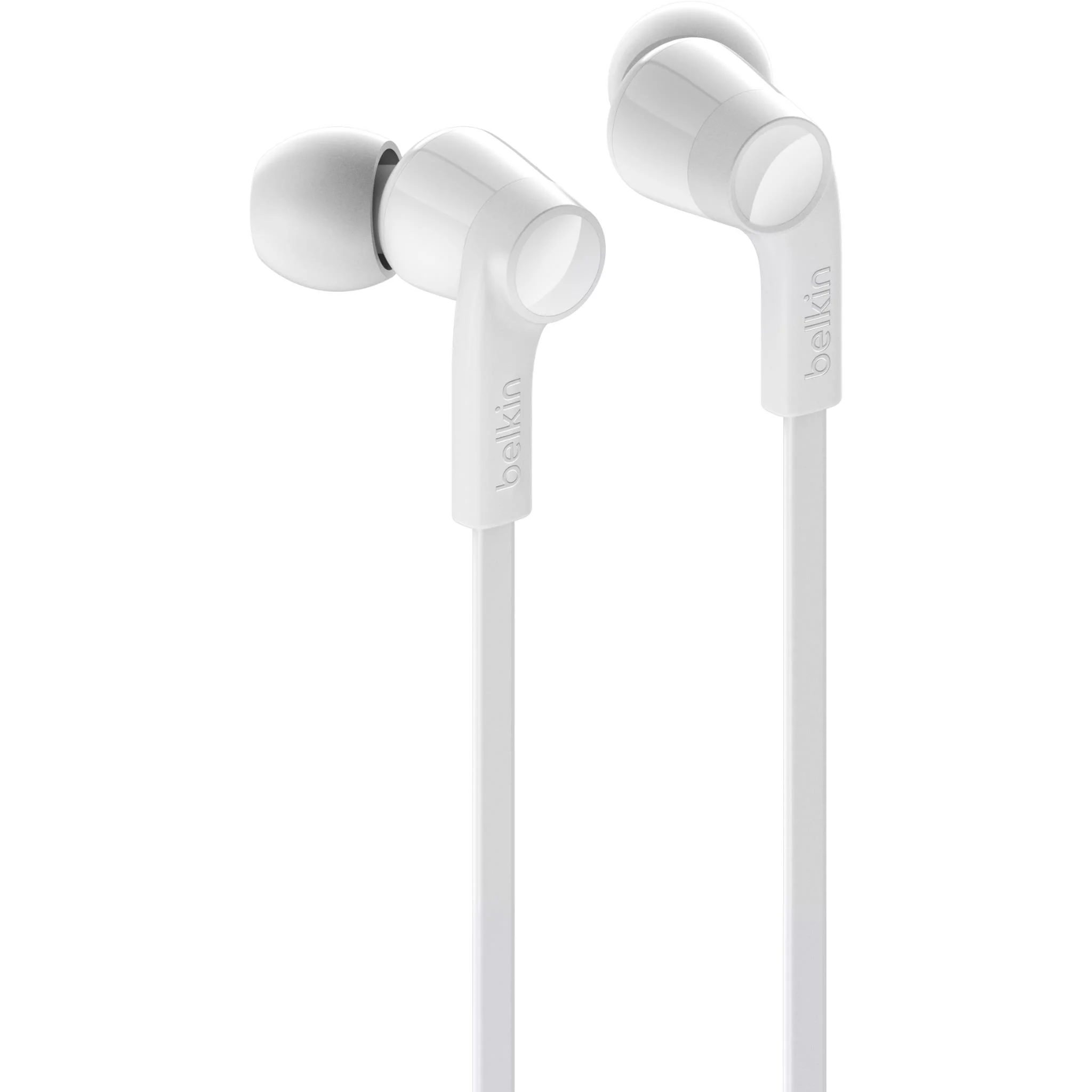 Belkin SoundForm USB-C Wired EarBuds with Adjustable Volume Limiter (White) - Image 2