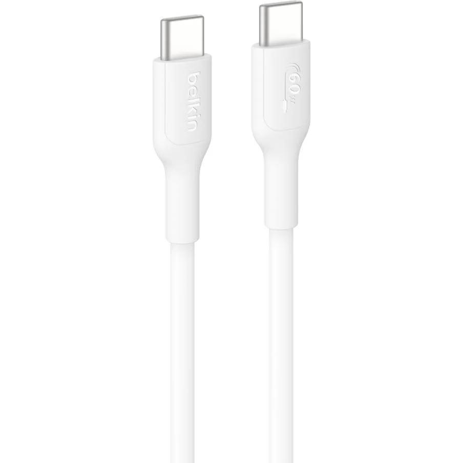 Belkin USB-C to USB-C 60W 2.0 PCR Cable [2m] (White) - Image 4