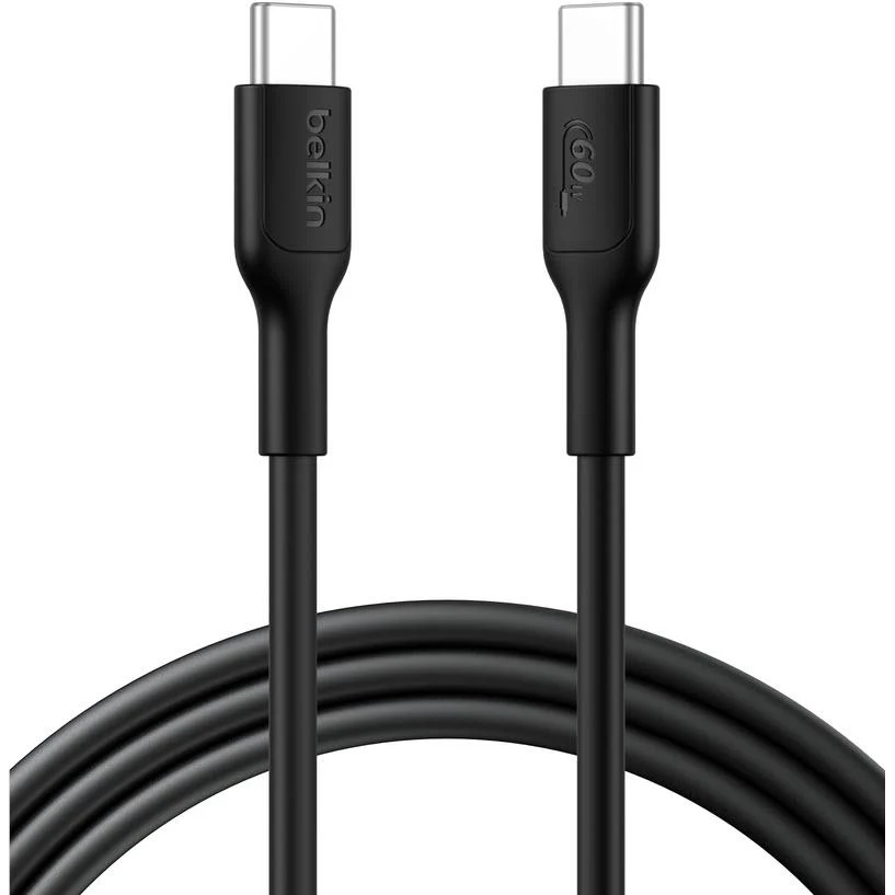 Belkin USB-C to USB-C 60W 2.0 PCR Cable [3m] (Black)