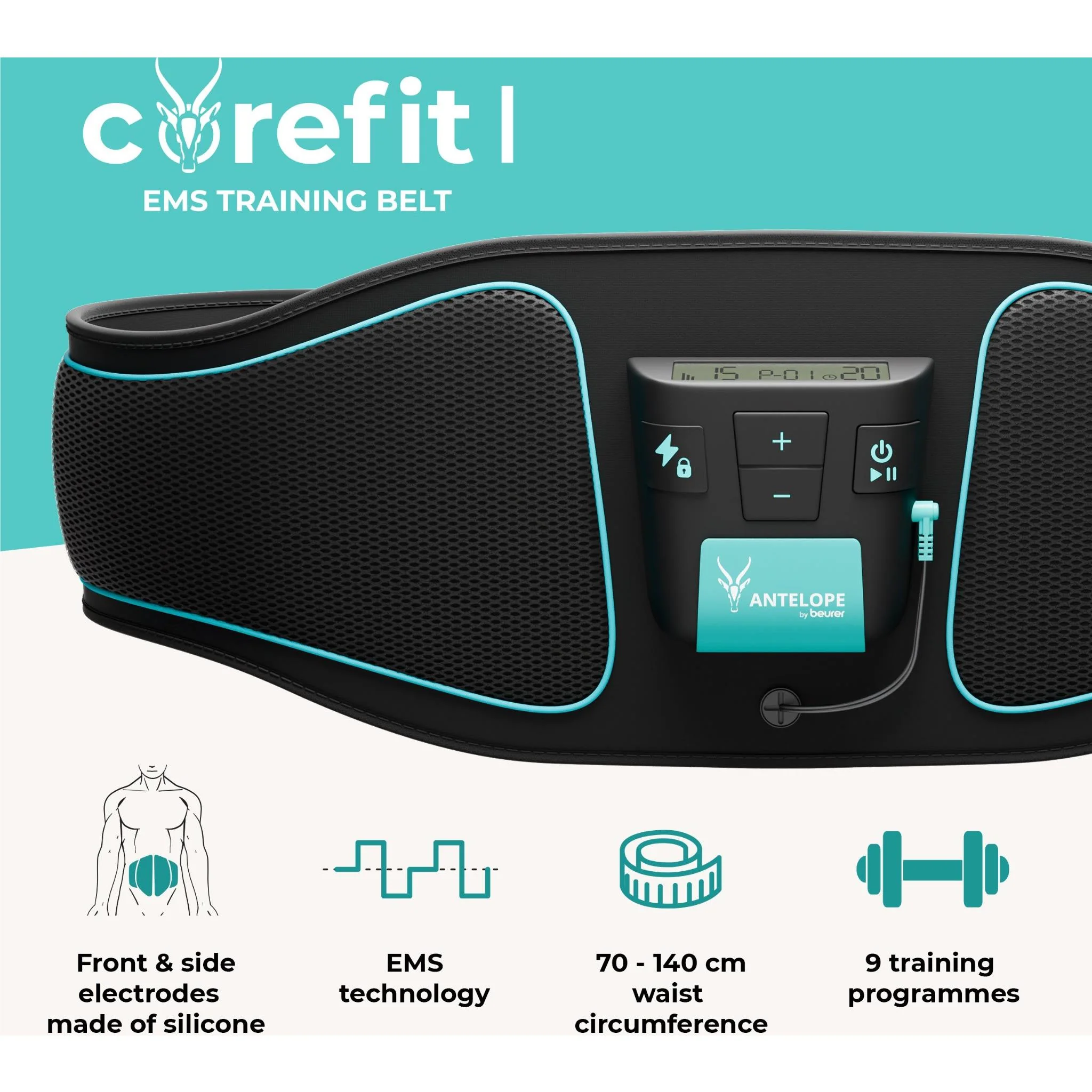 Beurer Corefit 1 EMS Training Belt - Image 2