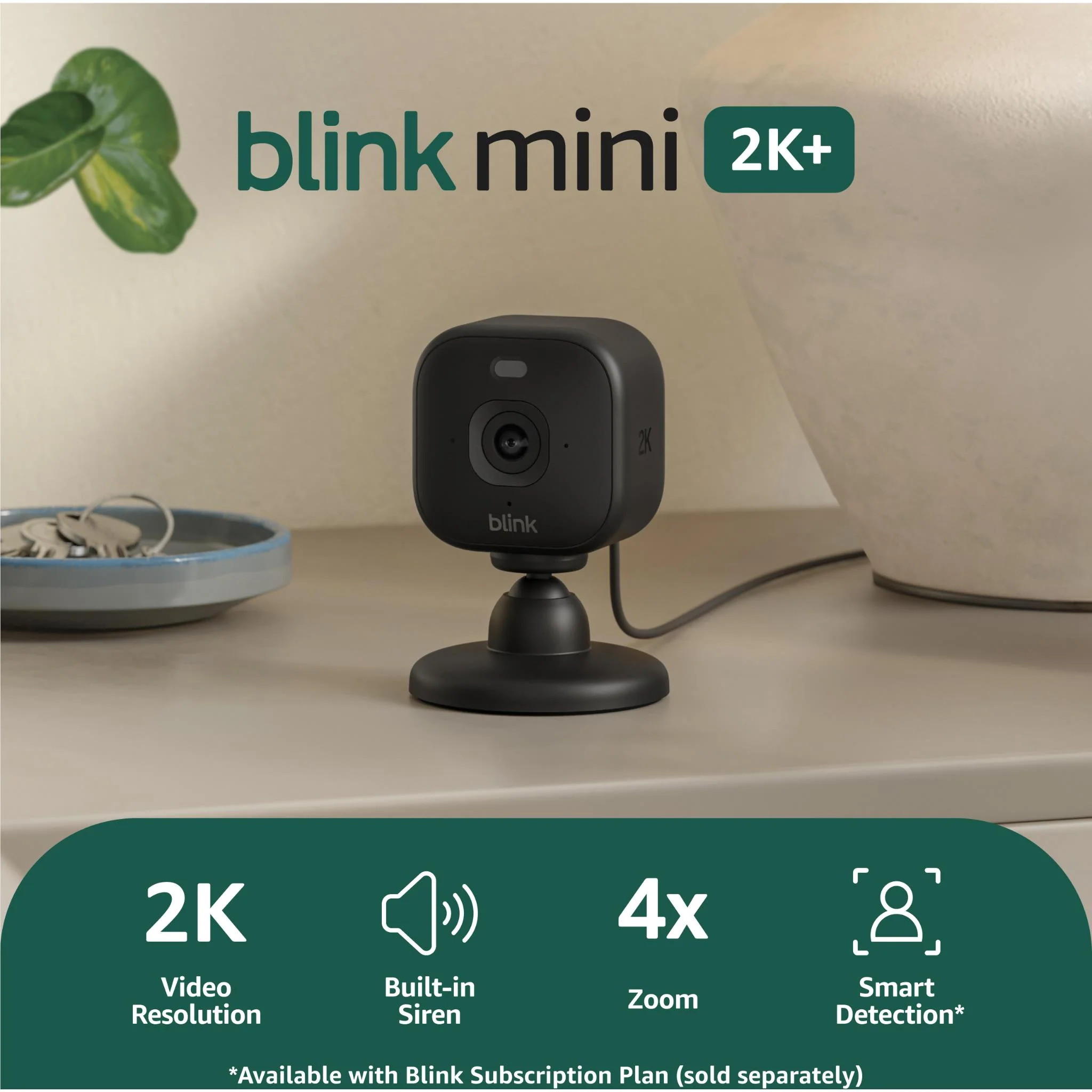 Blink Mini 2K+ Security Camera (Black) [2 Pack] - Image 5