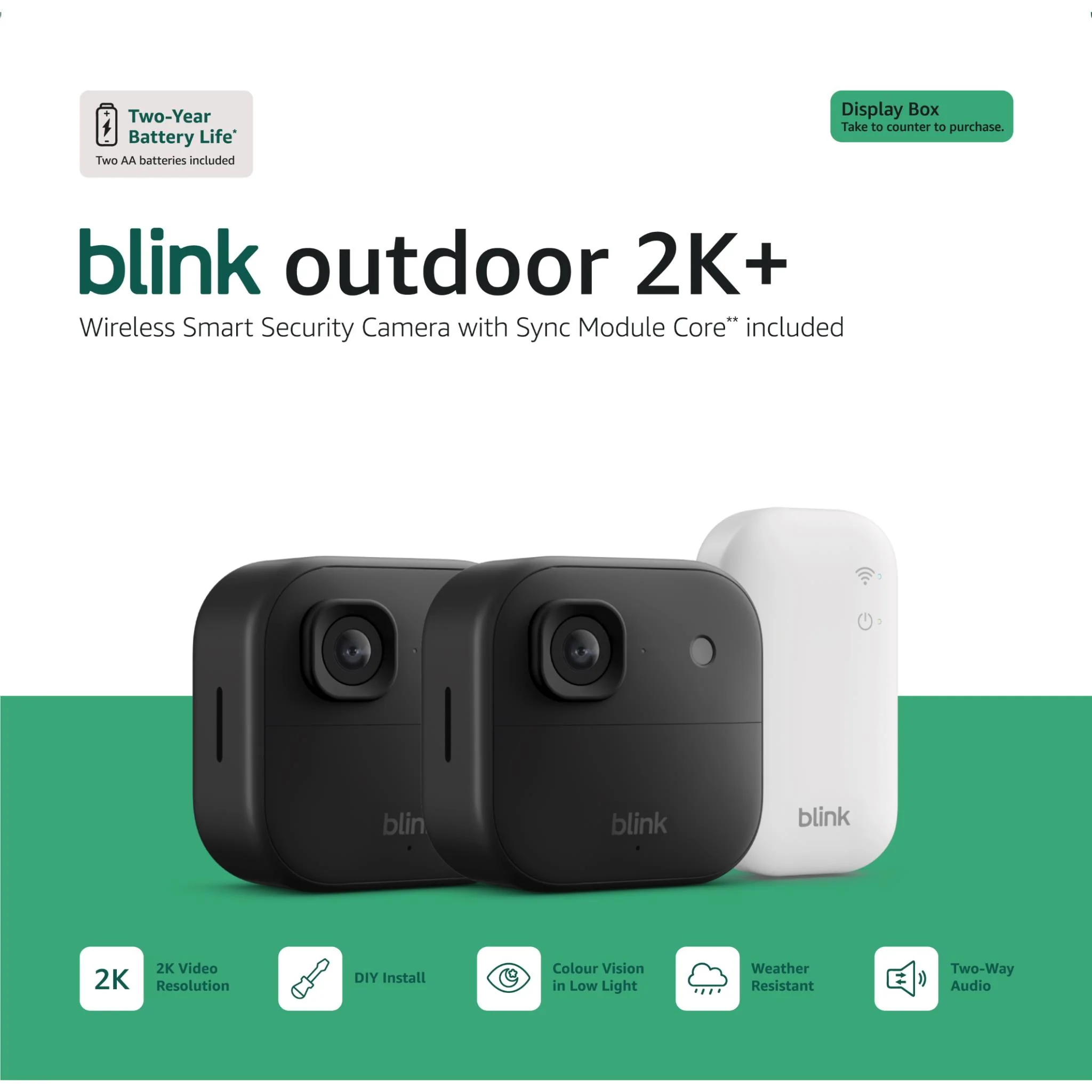 Blink Outdoor 2K+ Wireless Security Camera (Black) [2 Pack] - Image 13