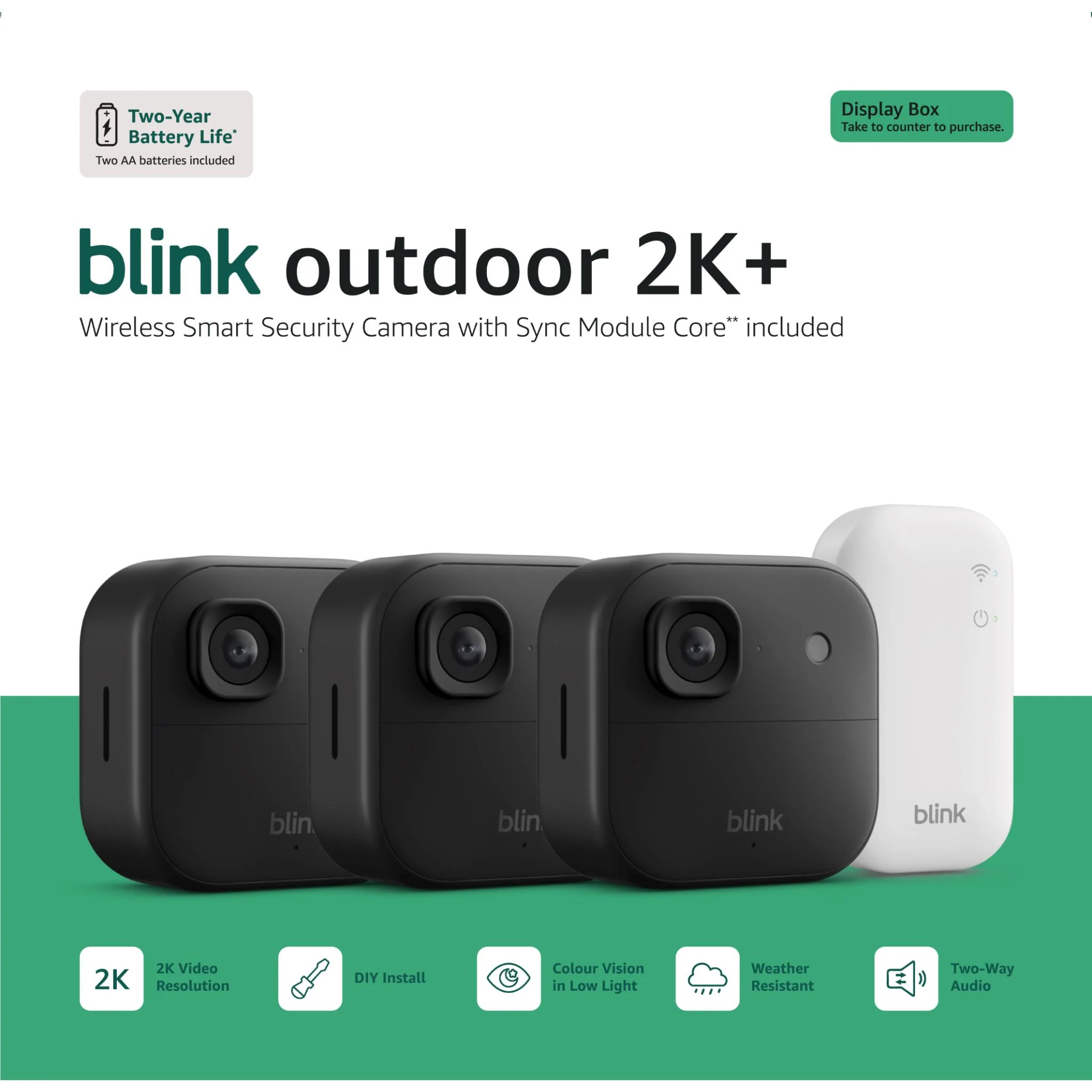 Blink Outdoor 2K+ Wireless Security Camera (Black) [3 Pack] - Image 12