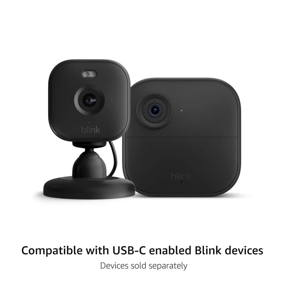 Blink Power Adapter for Mini 2/Outdoor 4 (Black) - Image 2