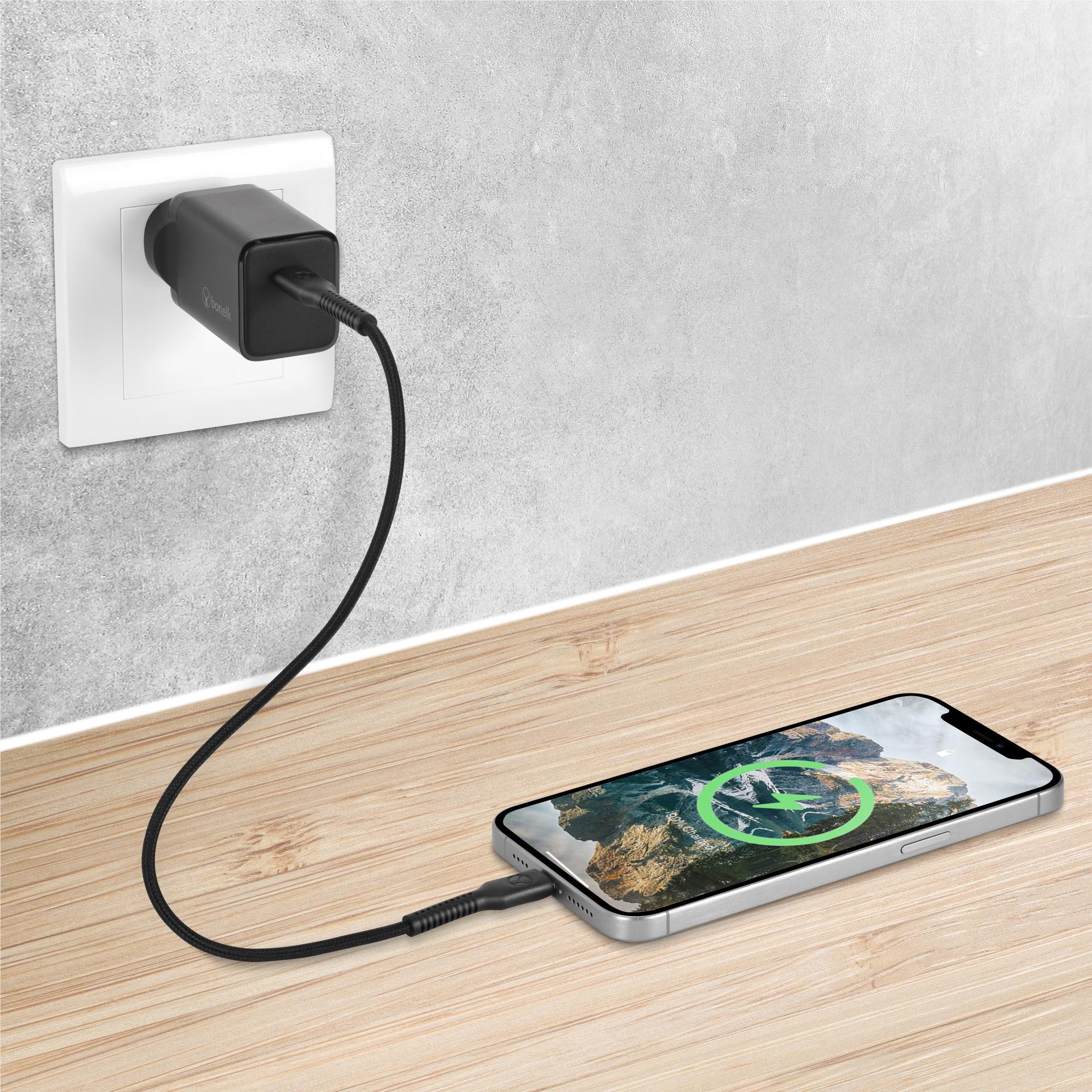 Bonelk 65W PD 3.0 USB-C GaN Wall Charger (Black) - Image 6