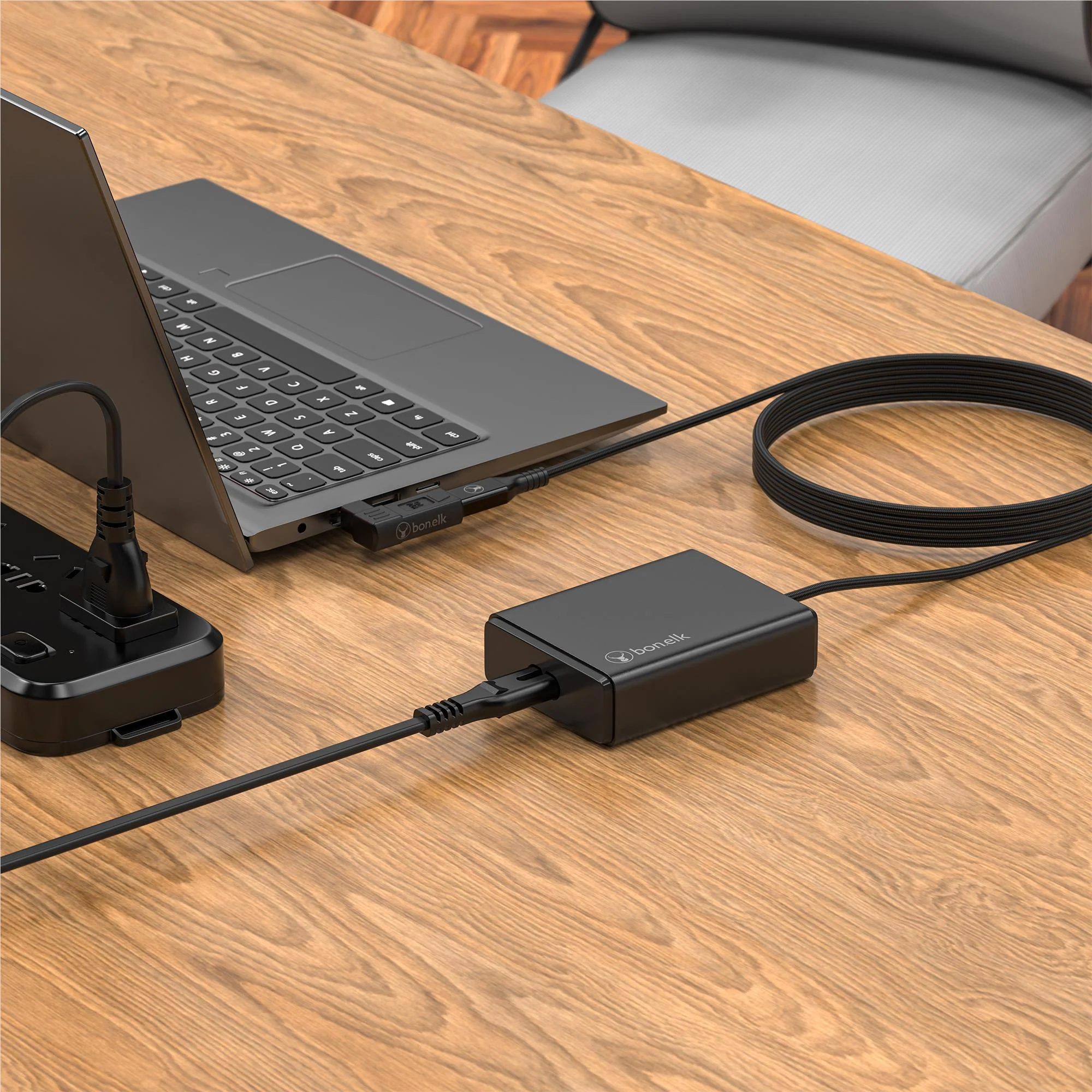 Bonelk Long-Life 100W GaN Multi-Device Laptop Charger (Black) - Image 9