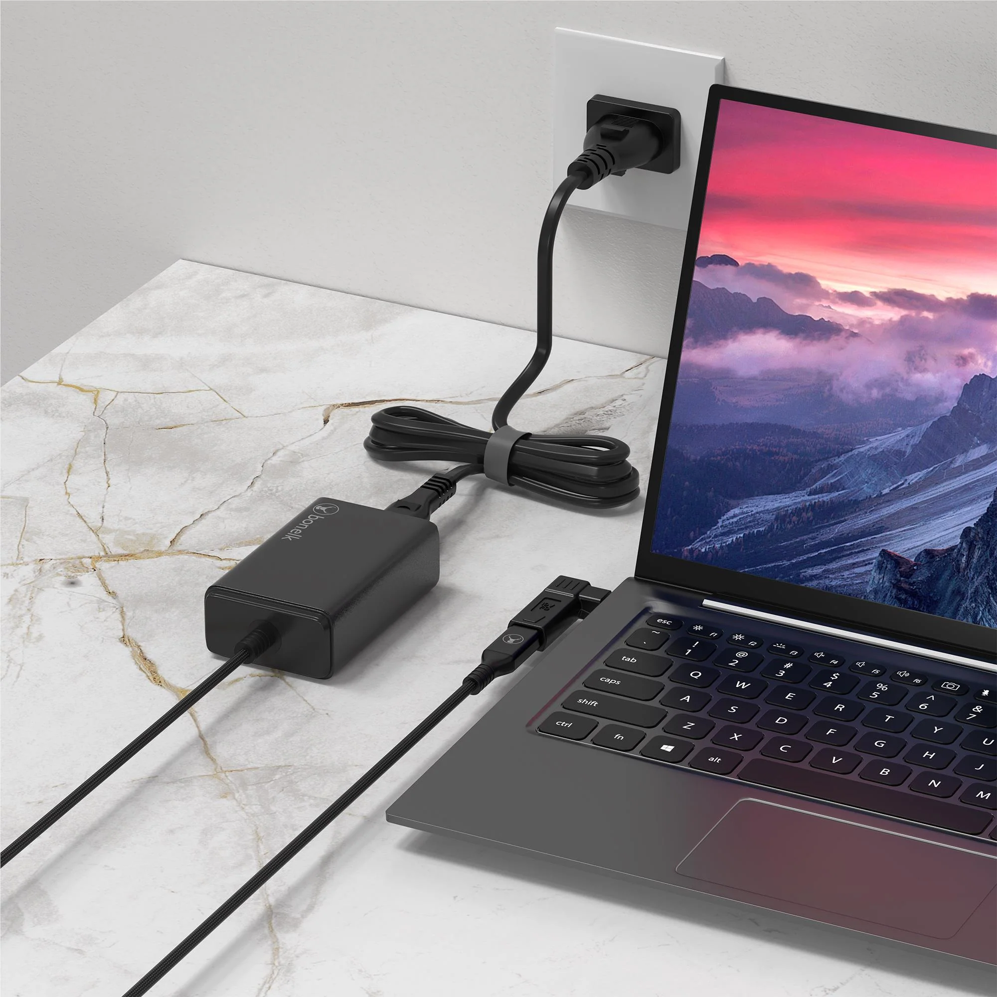 Bonelk Long-Life 65W GaN Multi-Device Laptop Charger (Black) - Image 7