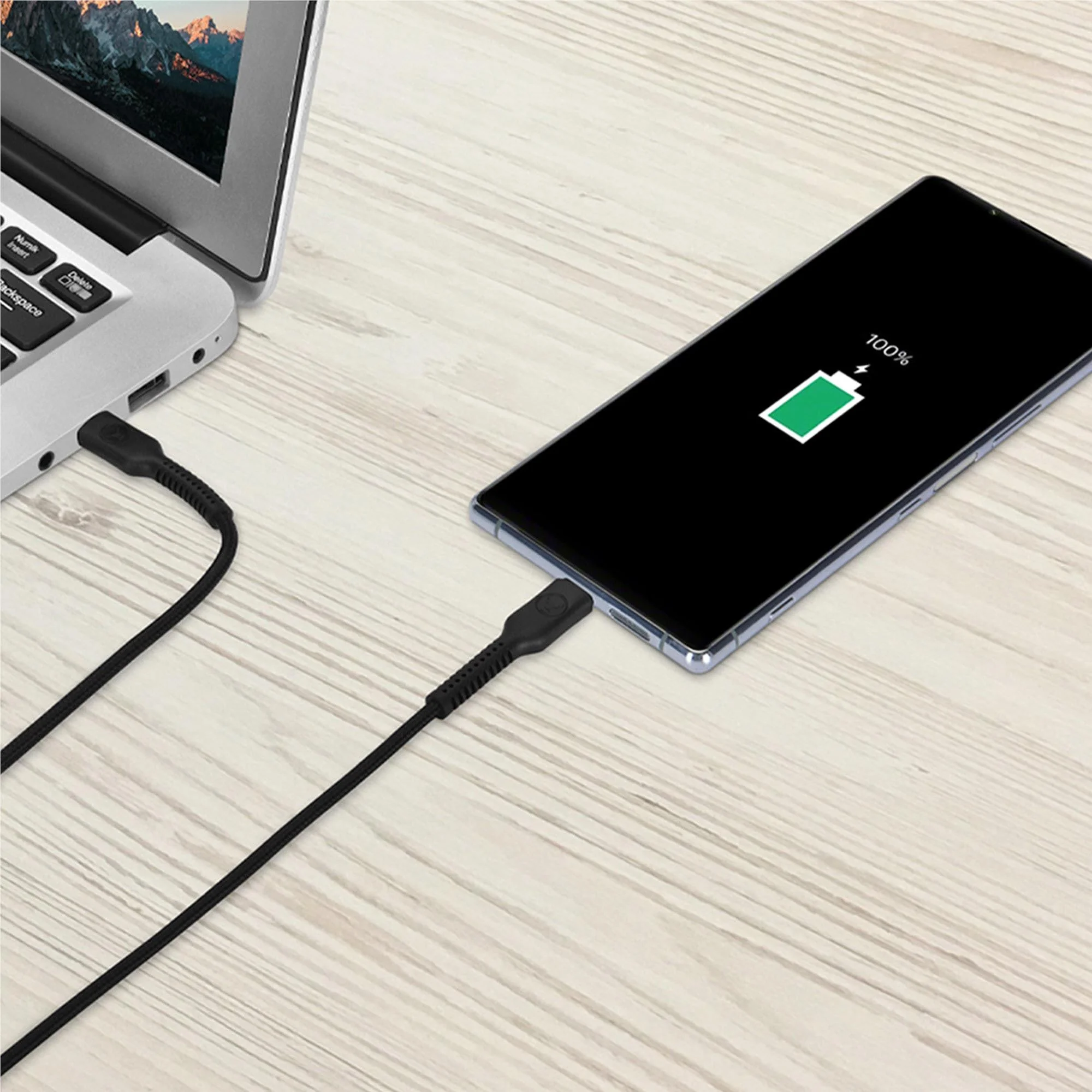 Bonelk Long-Life Easy-Grip USB-C to USB-C 1.5m Cable (Black) - Image 5
