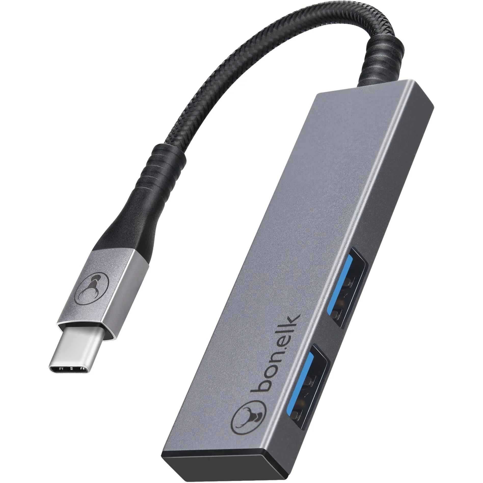 Bonelk Long-Life Slim USB-C to 2 Port USB-A Hub
