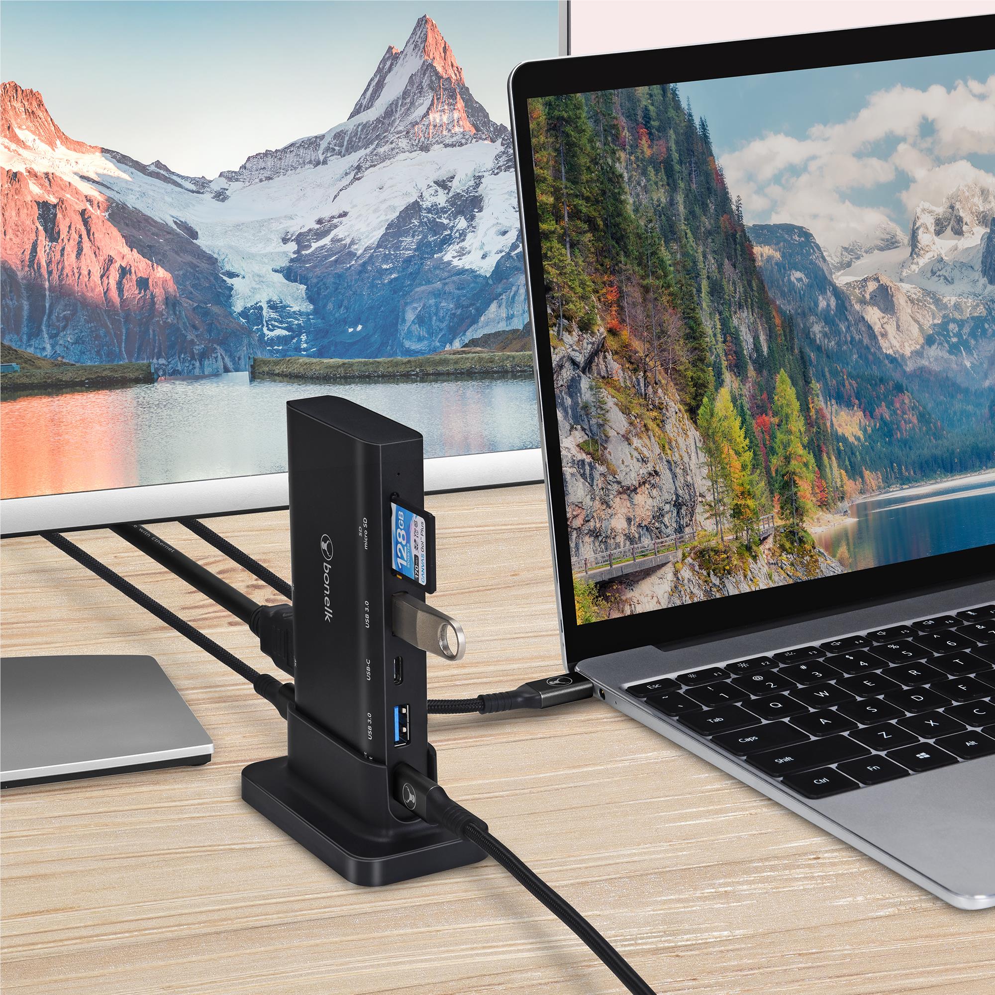 Bonelk Long-life USB-C to 9-in-1 Multiport Desktop Hub - Image 5