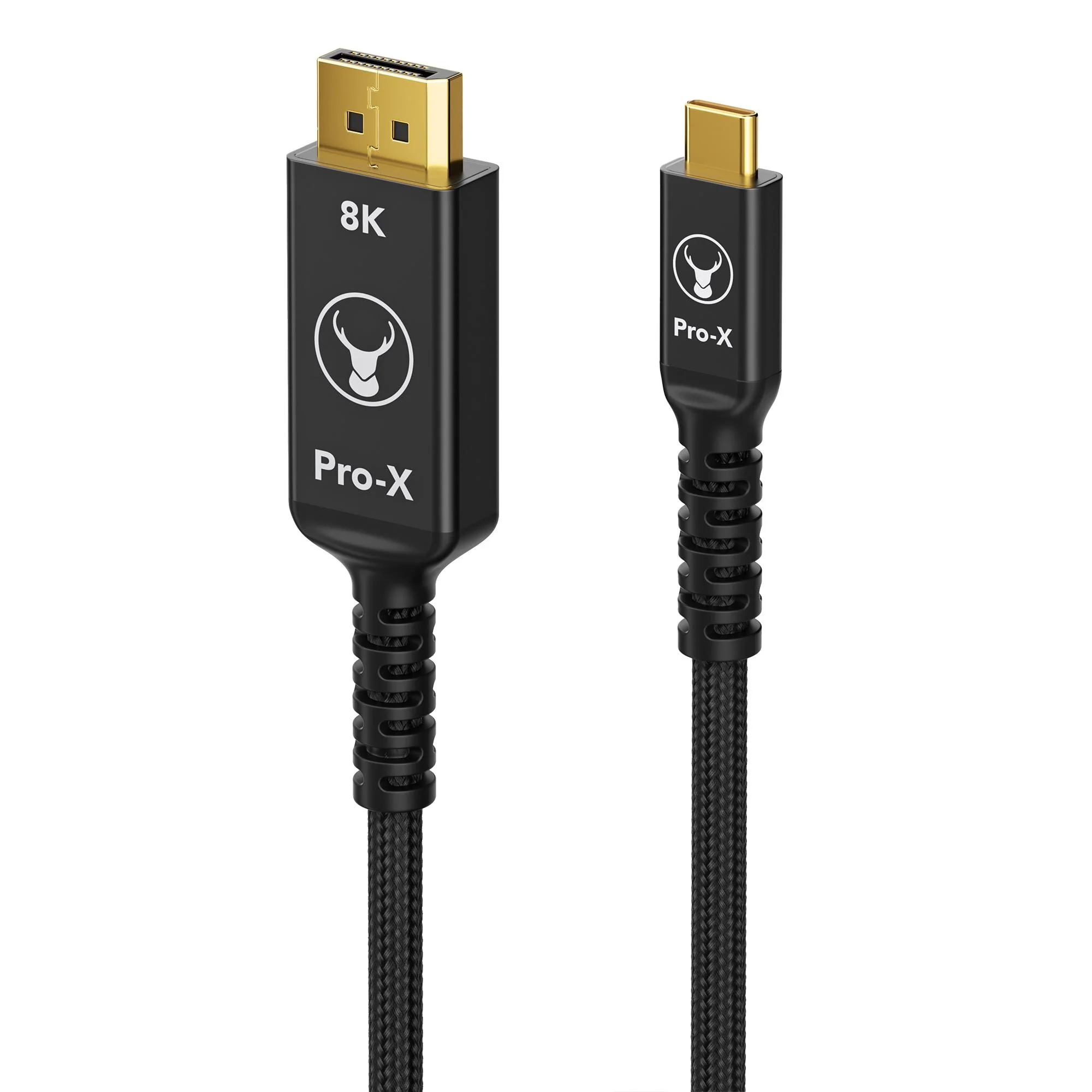 Bonelk Pro-X Long-Life USB-C to DisplayPort Cable [1.5m] (Black) - Image 2