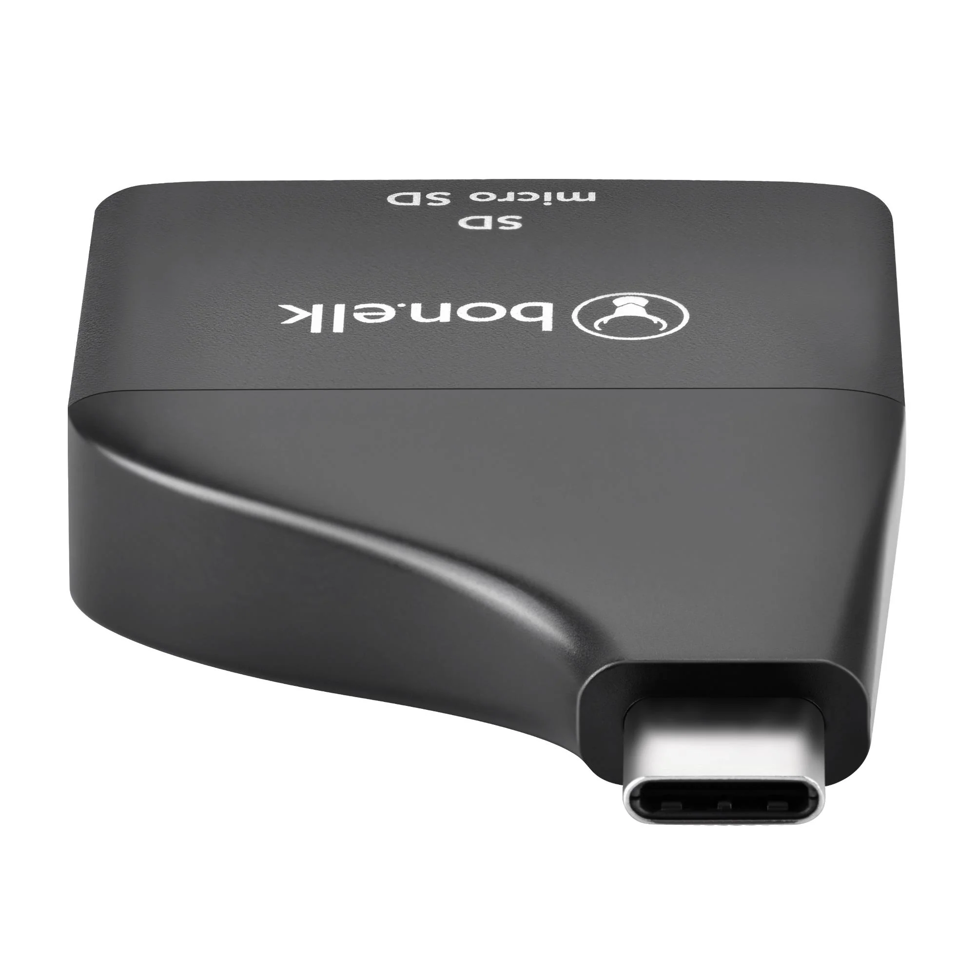 Bonelk USB-C to microSD/SD Card Reader (Black) - Image 5