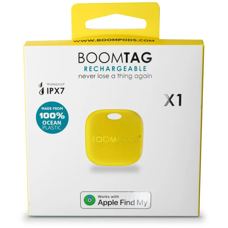 Boompods Boomtag Rechargeable Tracker (Yellow) - Image 5