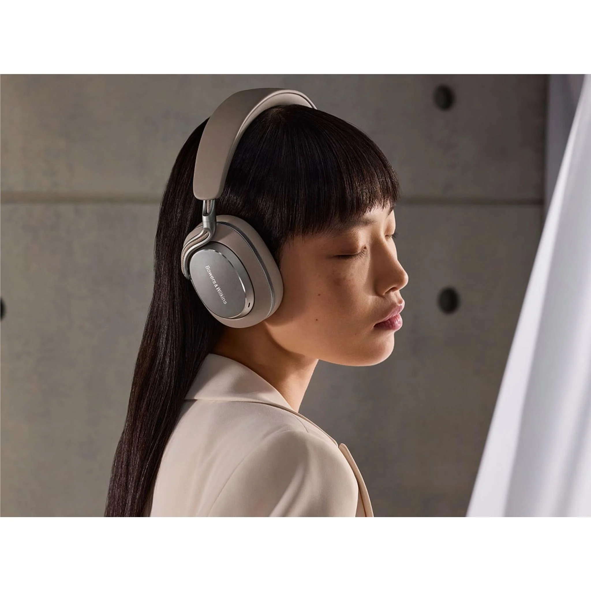 Bowers & Wilkins PX8 S2 Noise-Cancelling Wireless Over-Ear Headphones (Warm Stone) - Image 4