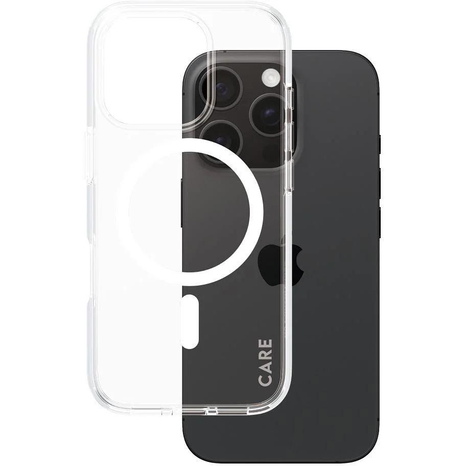 CARE by Panzer Urban Combat Case for Apple iPhone 16 Pro (White/Clear)