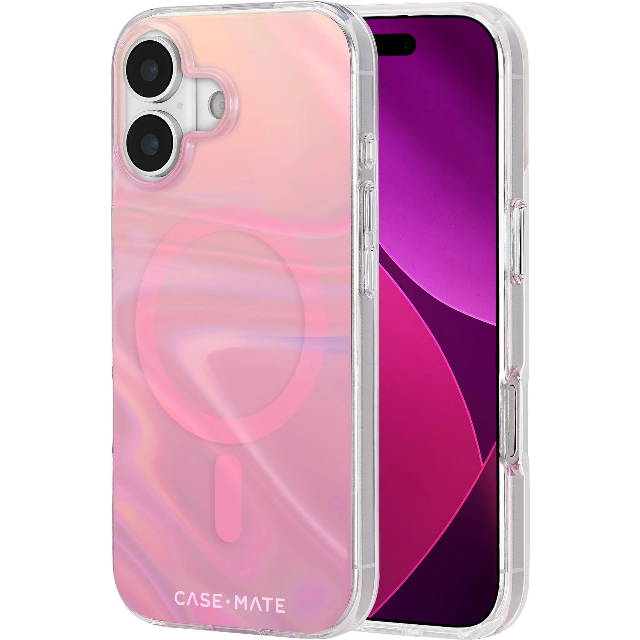 Case-Mate Peach Bubble MagSafe Case for iPhone 17 (Iridescent) - Image 7