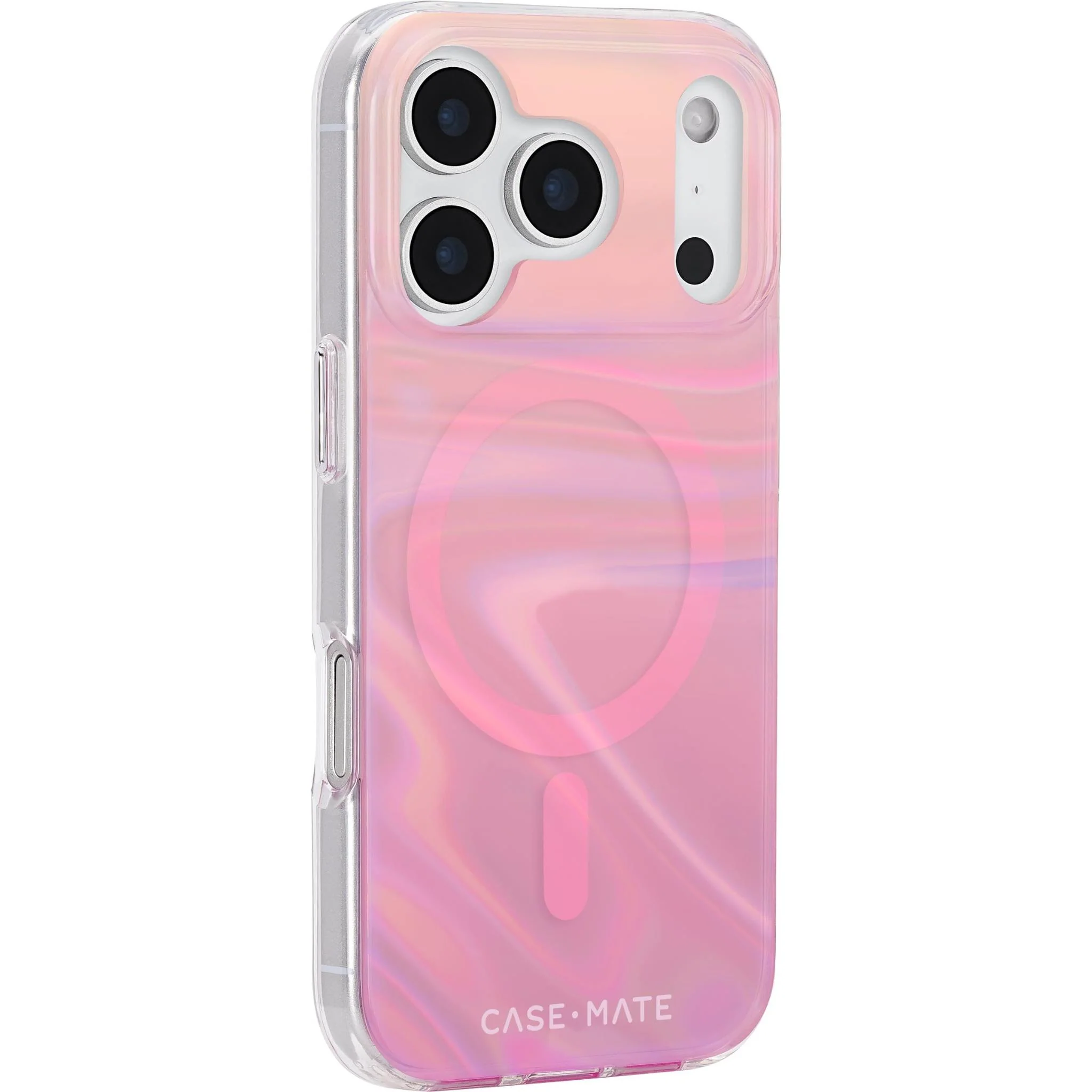 Case-Mate Peach Bubble MagSafe Case for iPhone 17 Pro (Iridescent) - Image 2
