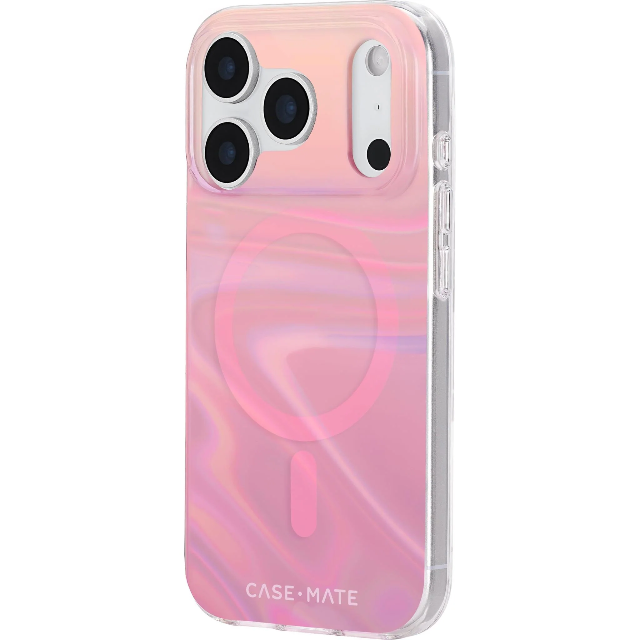 Case-Mate Peach Bubble MagSafe Case for iPhone 17 Pro (Iridescent) - Image 3
