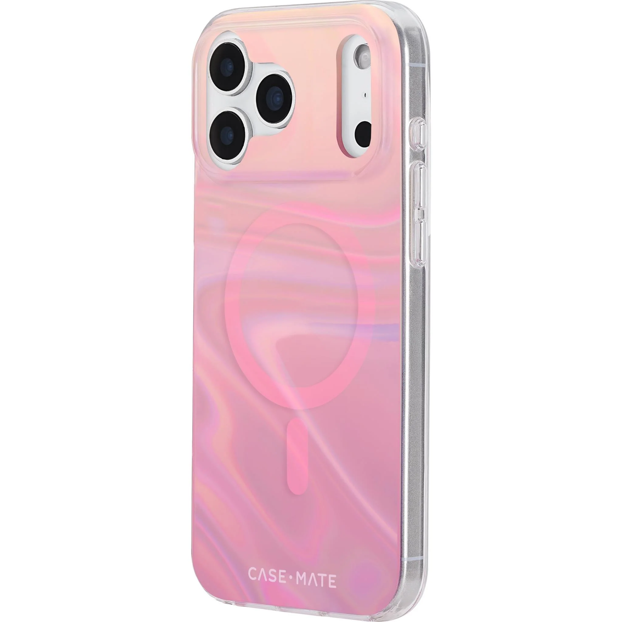 Case-Mate Peach Bubble MagSafe Case for iPhone 17 Pro Max (Iridescent) - Image 3