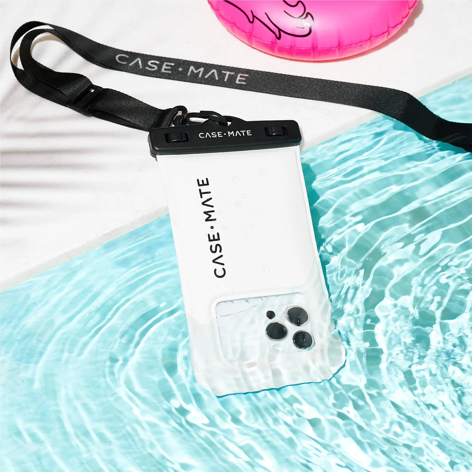 Case-Mate Waterproof Floating Pouch Large (Grey/Black) - Image 5