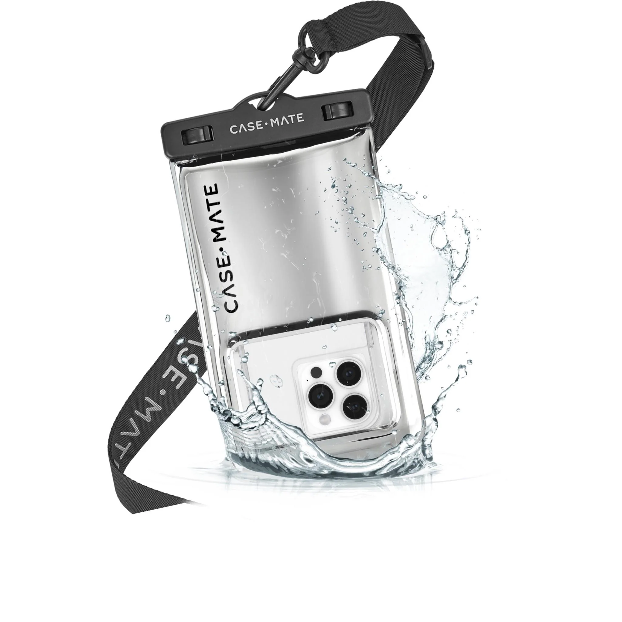 Case-Mate Waterproof Floating Pouch Large (Silver Chrome) - Image 2