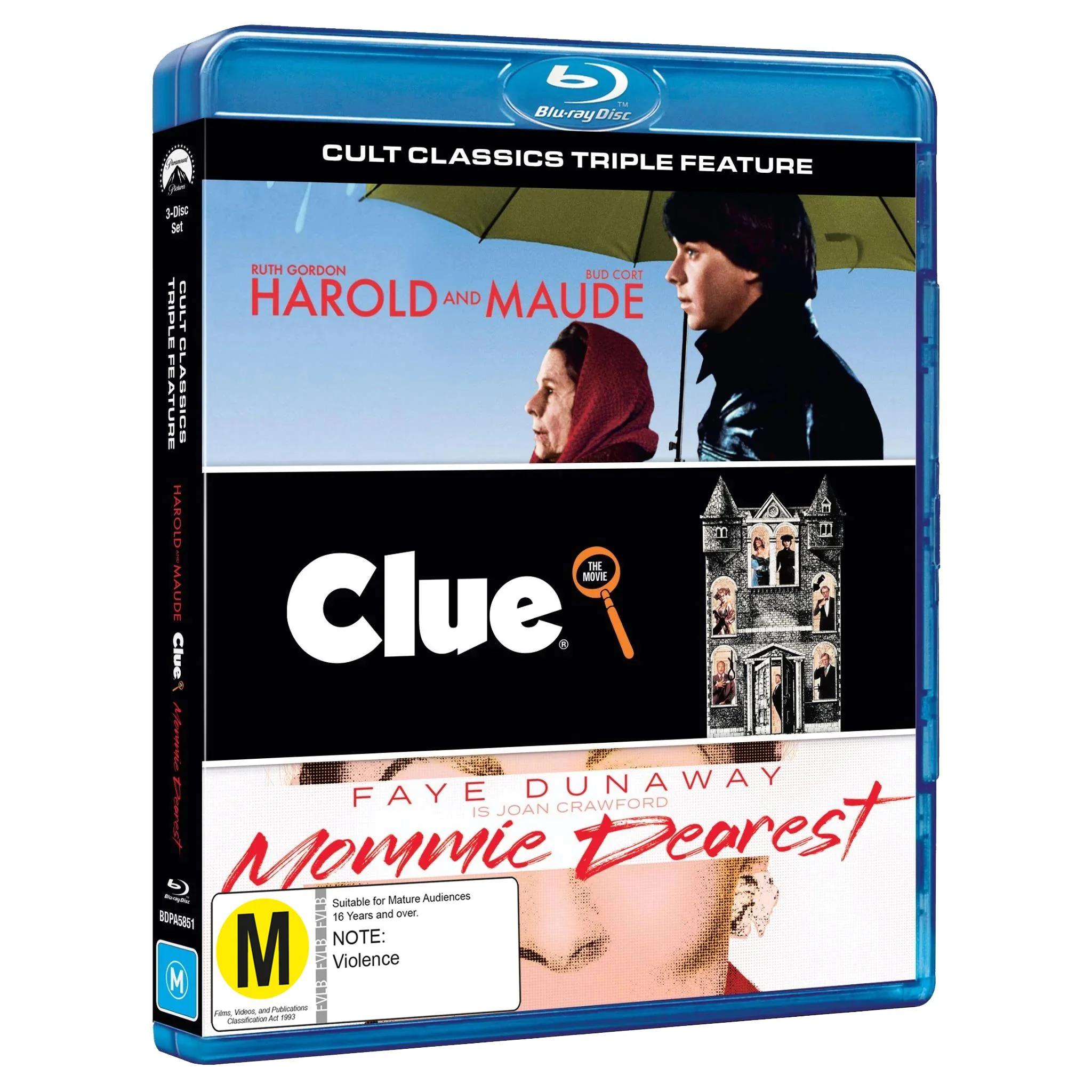 Cult Classic Triple (Harold & Maude/Clue/Mommy Dearest) - Image 2