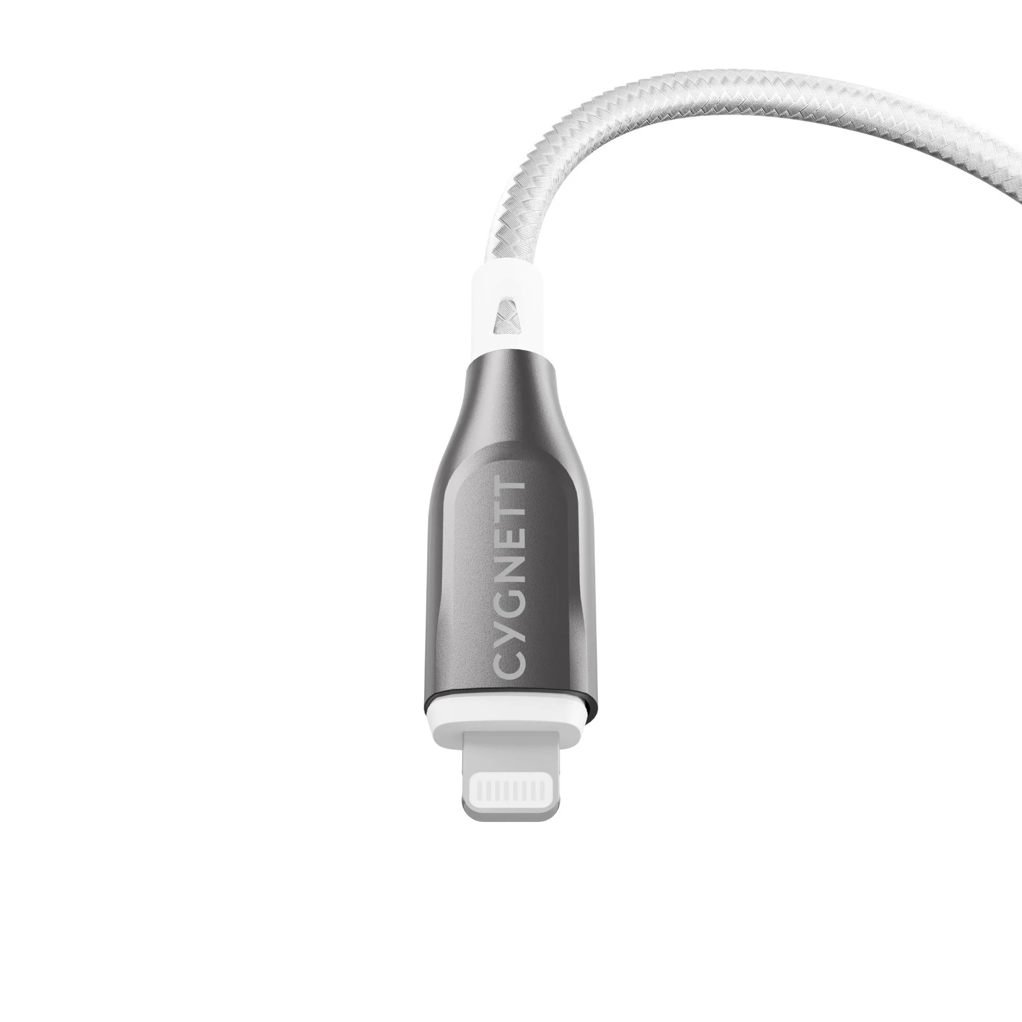 Cygnett Armoured Lightning to USB-C Cable [1m] (White) - Image 3