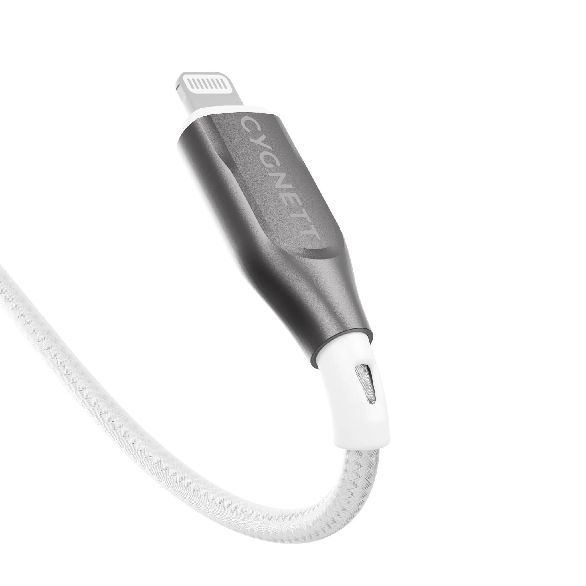 Cygnett Armoured Lightning to USB-C Cable [1m] (White) - Image 4