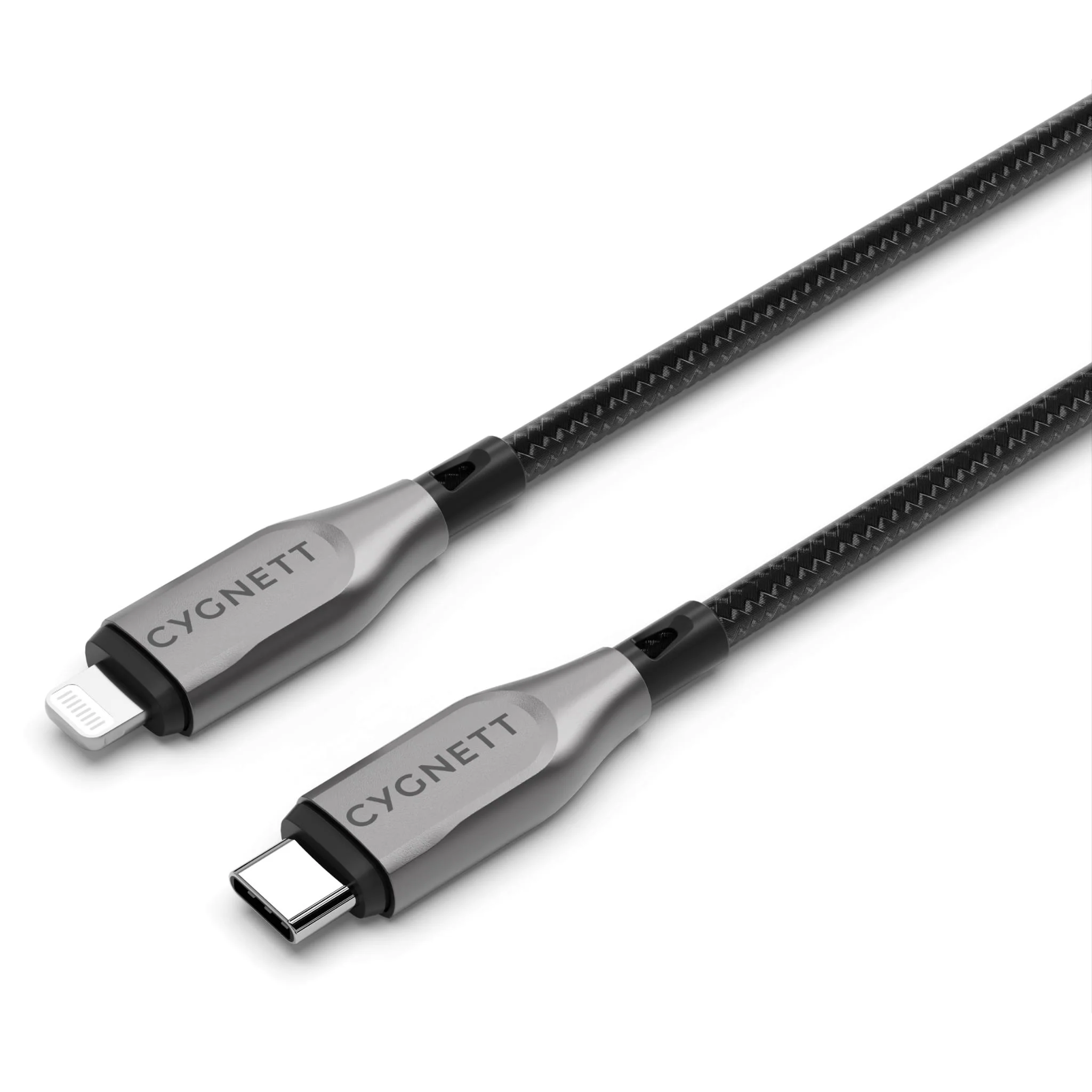 Cygnett Armoured Lightning to USB-C Cable (2m) [Black]