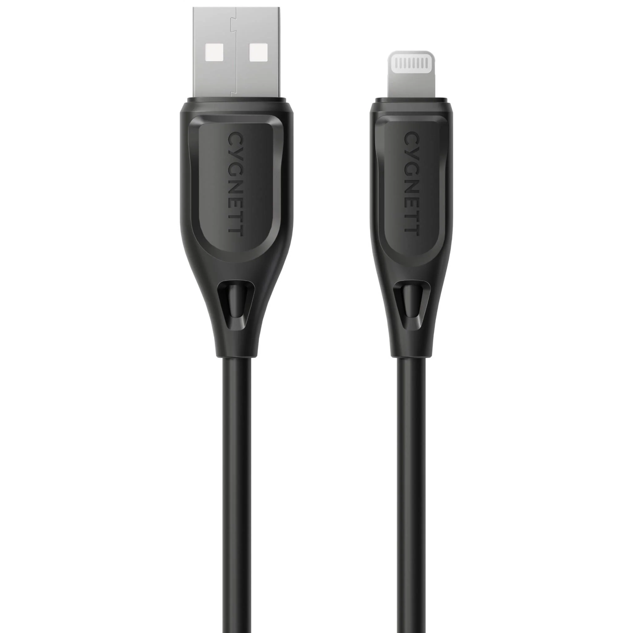 Cygnett Charge & Connect Lightning to USB-A Cable V2 [2.2m] (Black)
