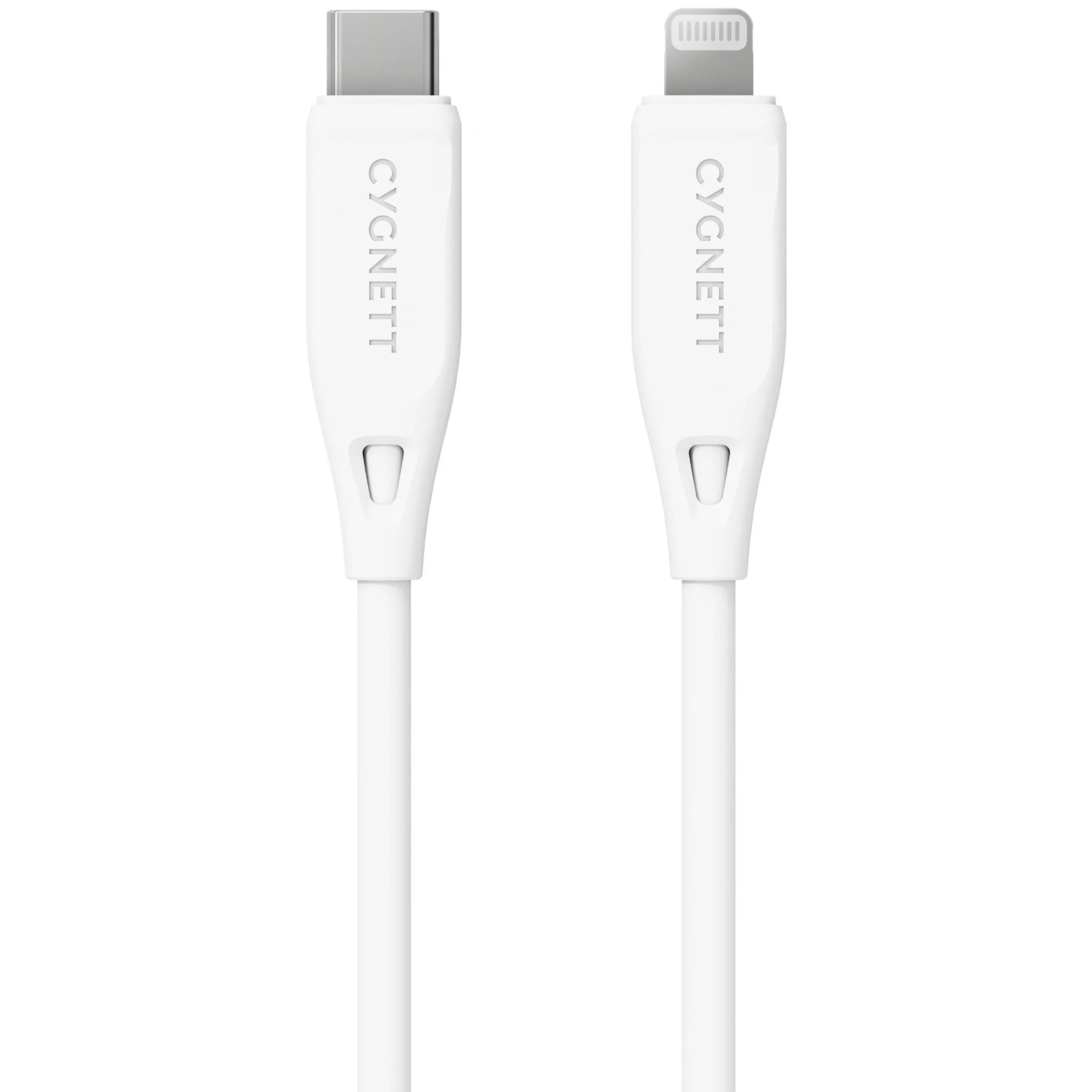 Cygnett Charge & Connect Lightning to USB-C Cable V2 2.2m (White)