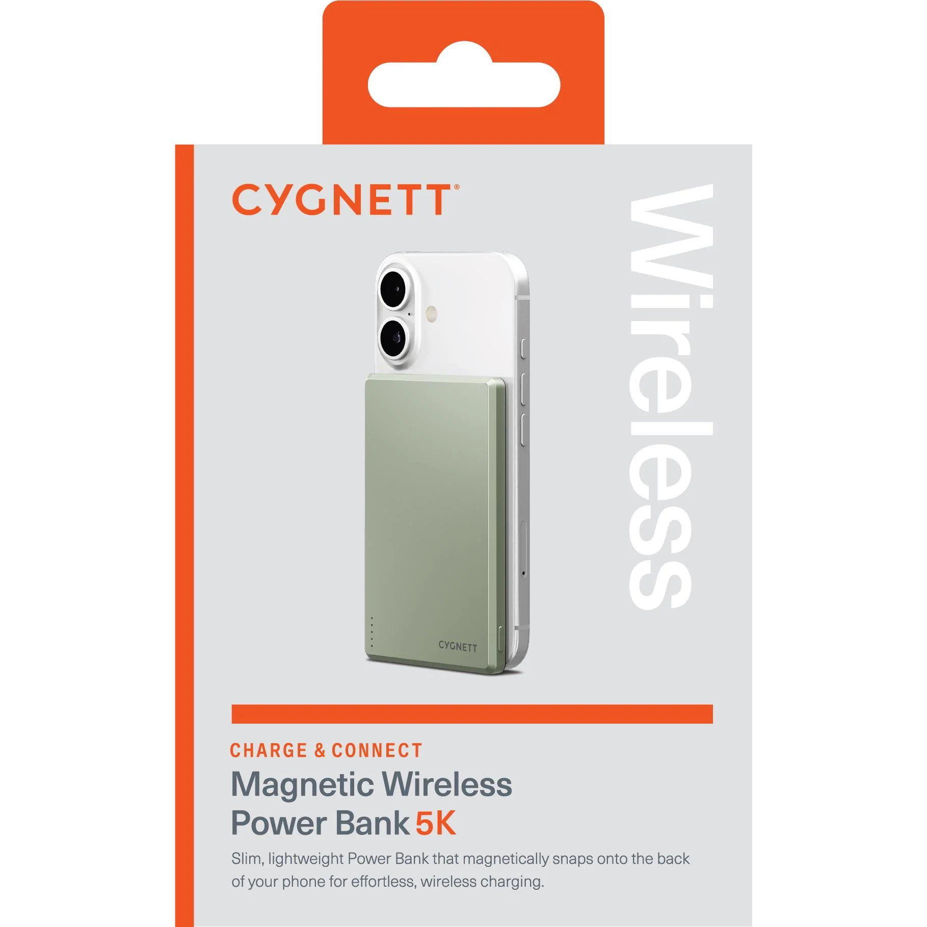 Cygnett Charge Connect Magnetic Slim Power Bank [5K] (Green) - Image 8
