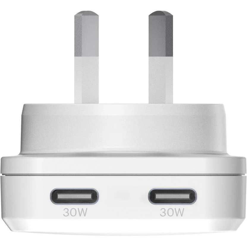 Cygnett ChargePlus Dual USB-C GaN Slim Wall Charger 30W - Image 2