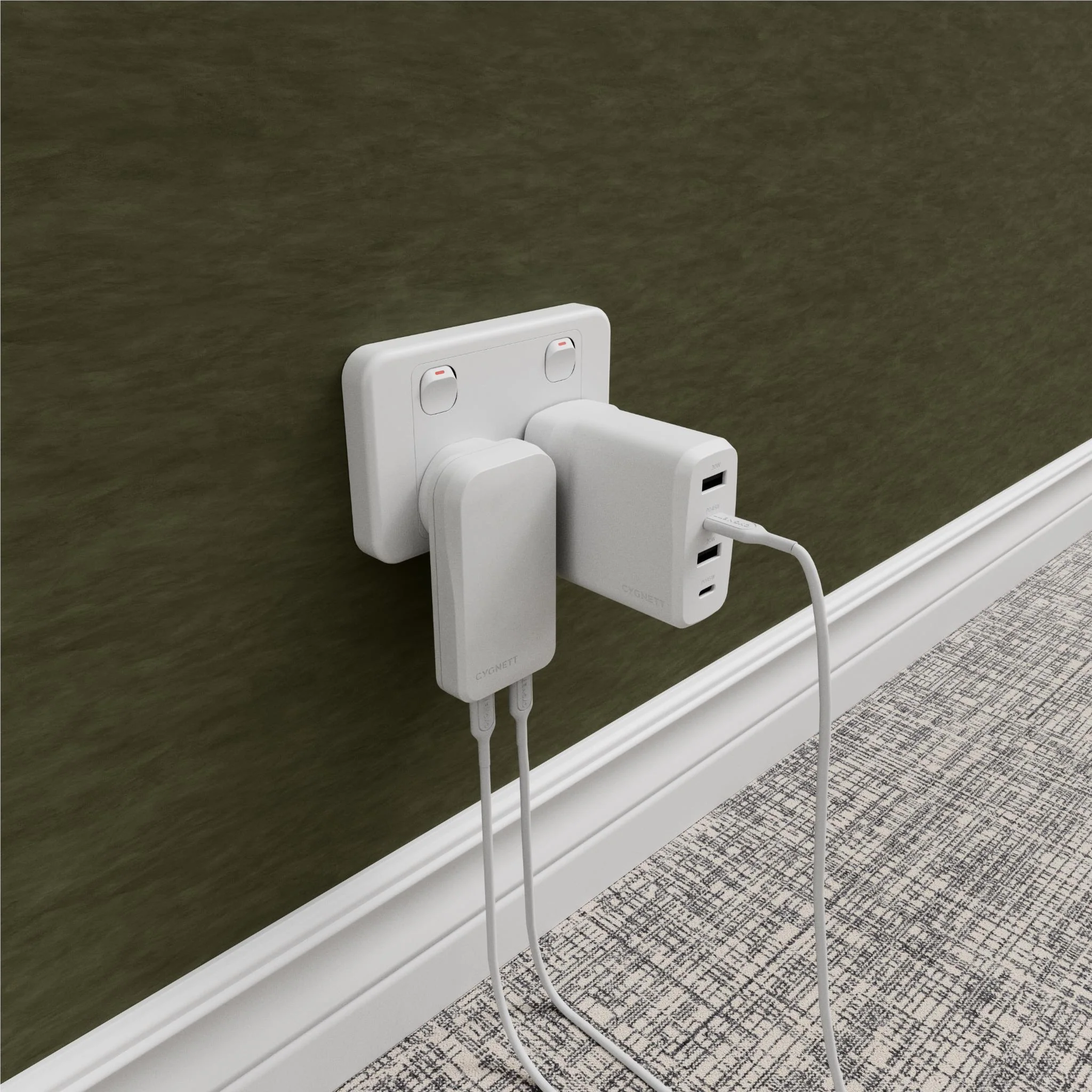 Cygnett ChargePlus Dual USB-C GaN Slim Wall Charger 30W - Image 7