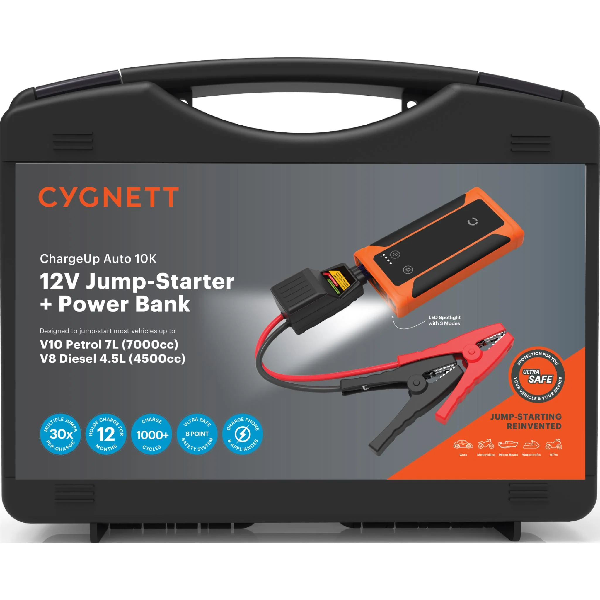 Cygnett ChargeUp Auto 10K 12V Jump Starter and Power Bank - Image 9