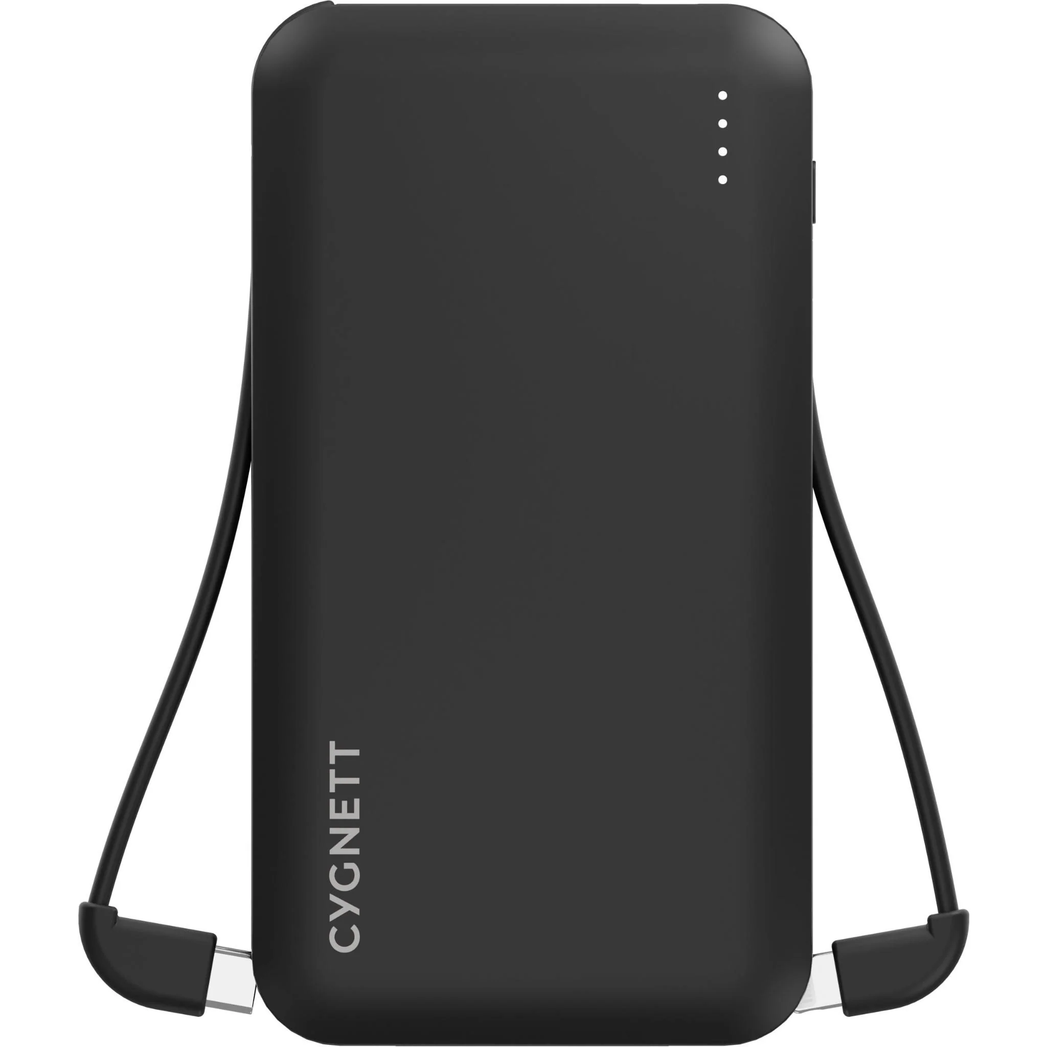 Cygnett ChargeUp Pocket Power Bank with Dual Intergrated Charging Cables [10K] (Black) - Image 6
