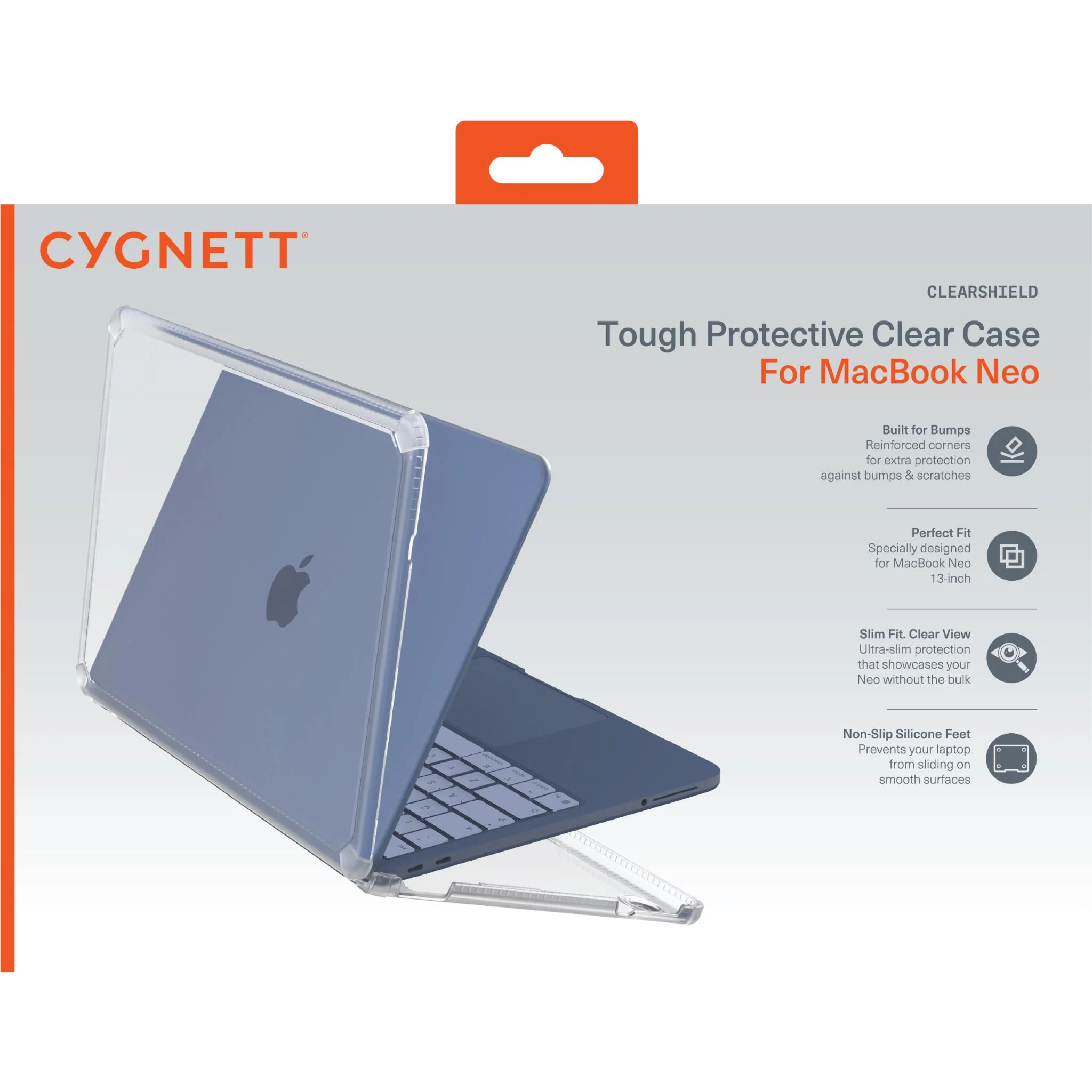Cygnett ClearShield Case for MacBook Neo (Clear) - Image 2