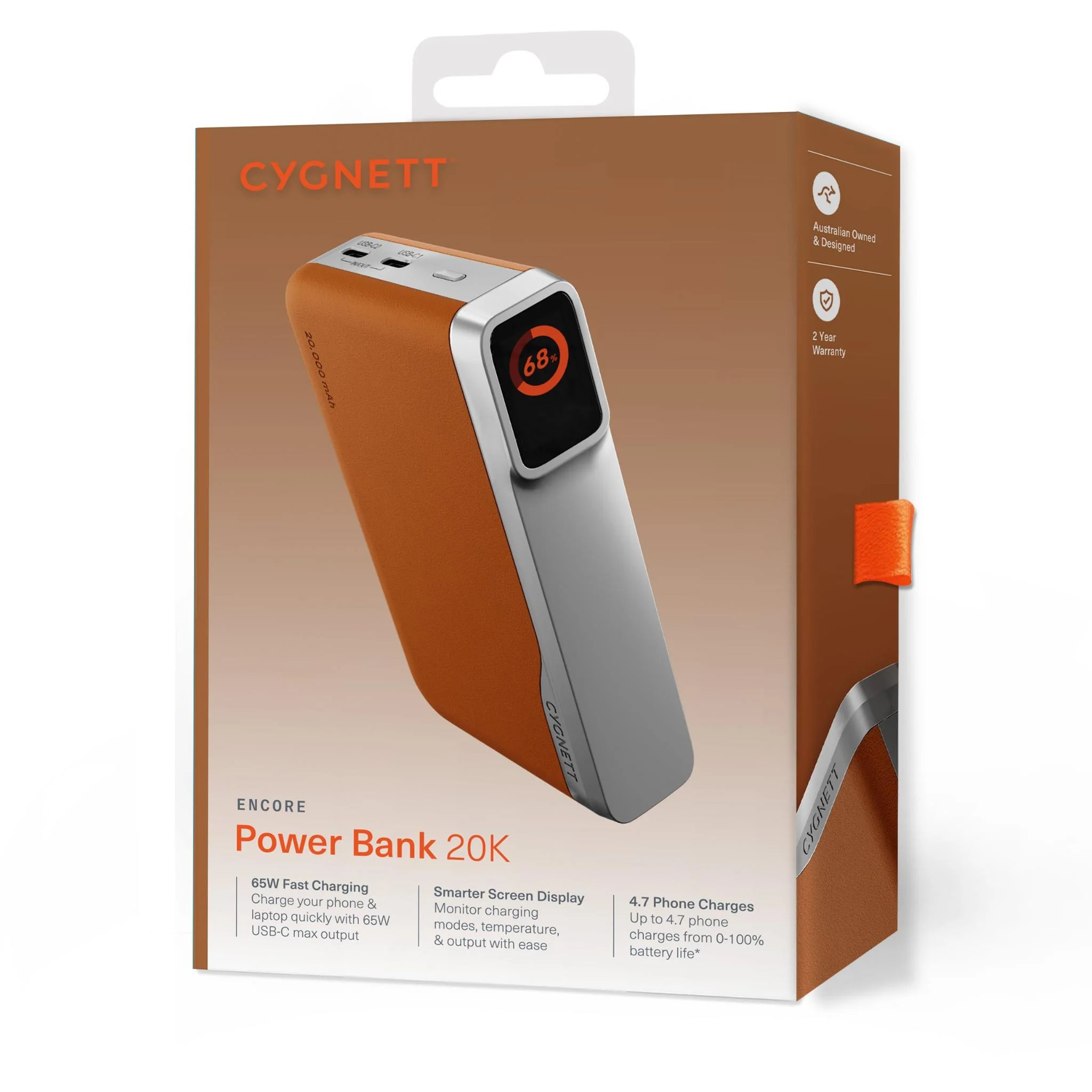 Cygnett Encore 20k Power Bank (Tan) - Image 5