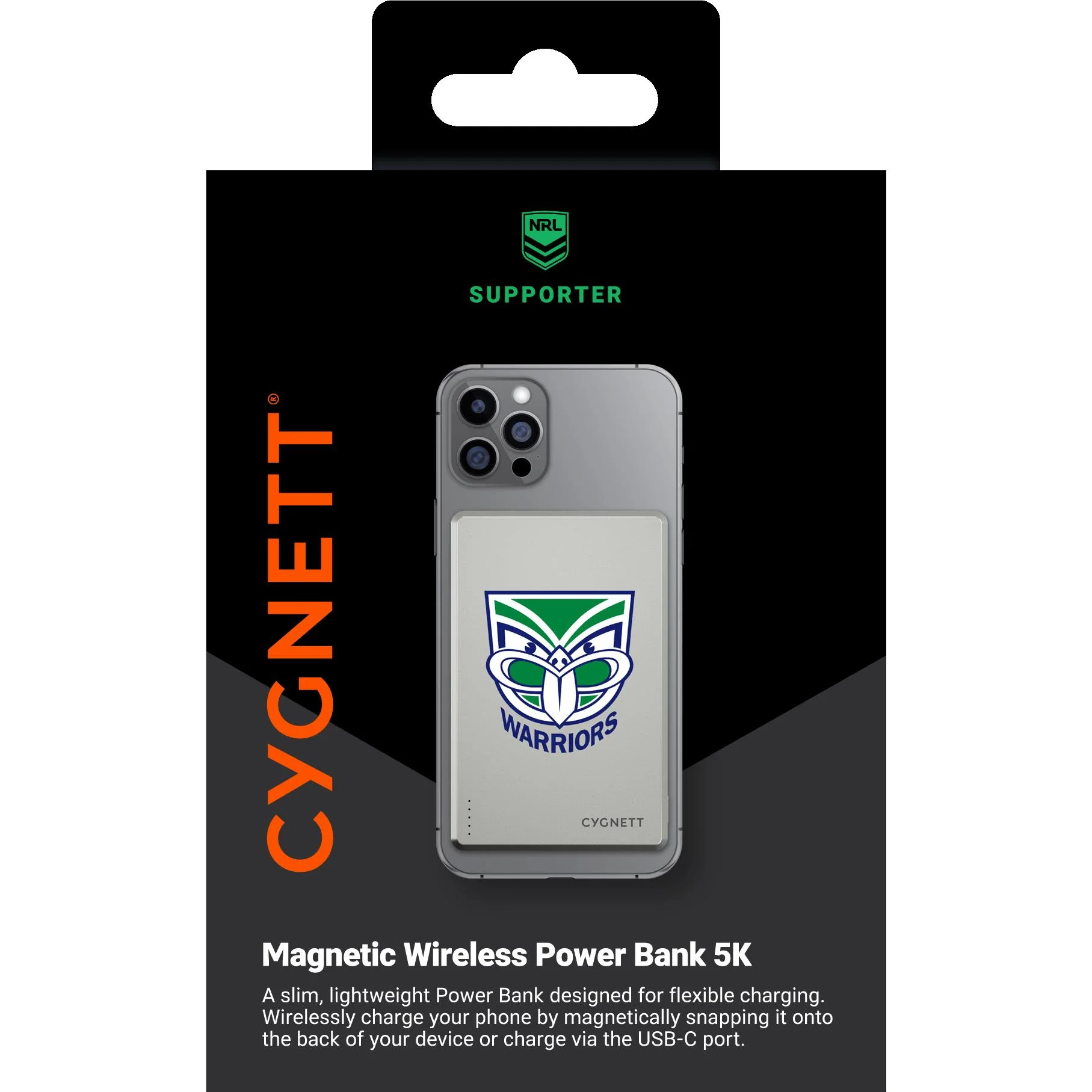 Cygnett Magnetic Wireless Power Bank [5K] (Warriors) - Image 6