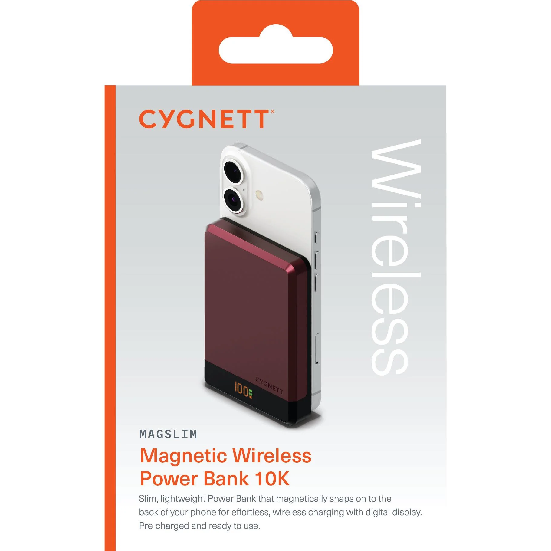 Cygnett MagSlim Magnetic Power Bank [10K] (Cherry) - Image 7